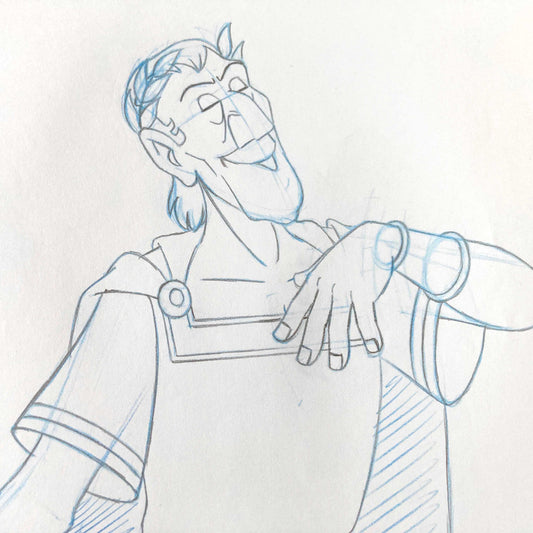 Asterix in America. Cesar Original Production Used Animation Drawing. For sale on FLIP Gallery