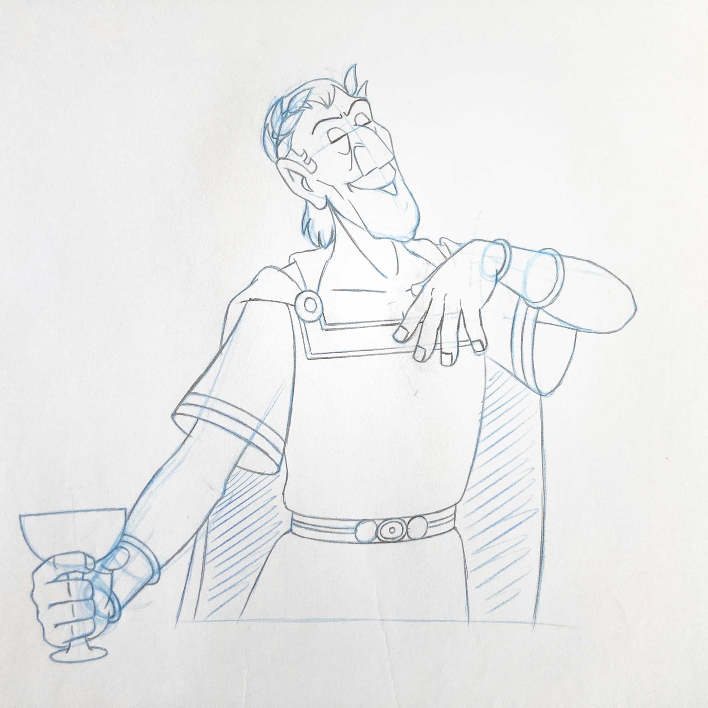 Asterix in America. Cesar Original Production Used Animation Drawing. For sale on FLIP Gallery