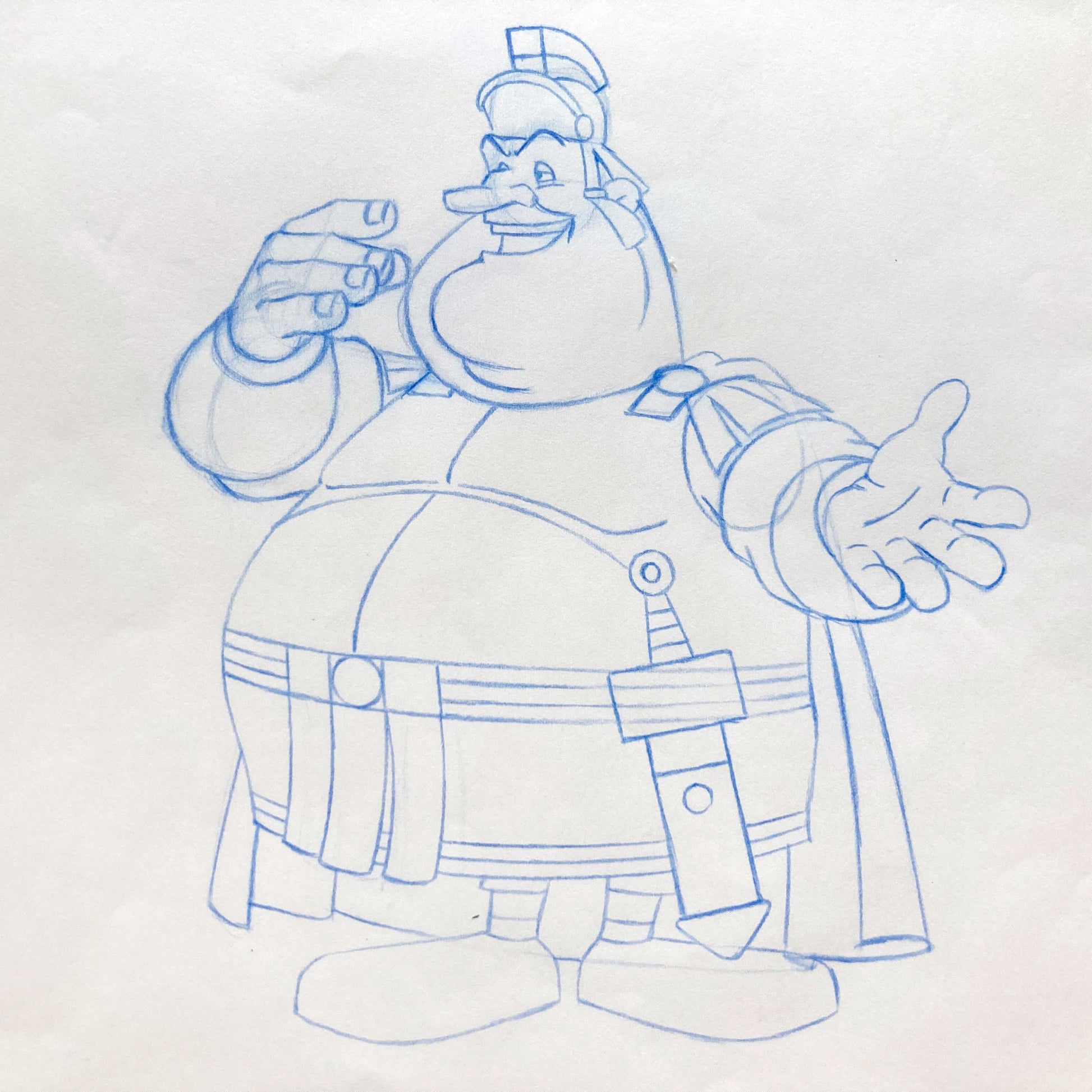 Asterix in America - Original Production Used Animation Drawing Signed. For sale on FLIP Gallery