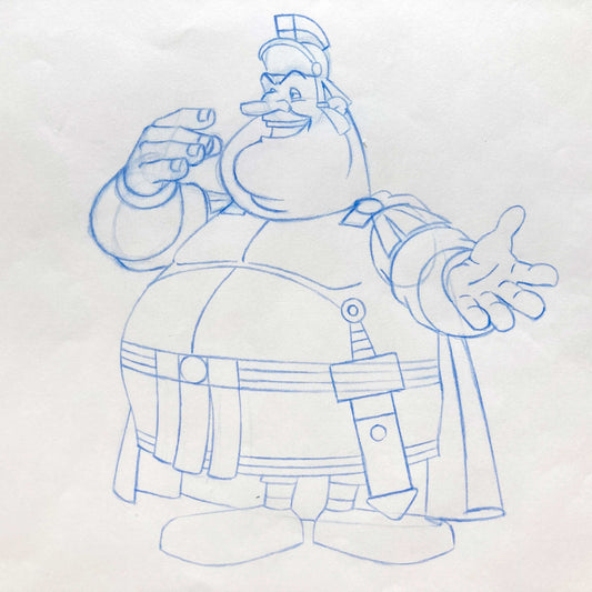 Asterix in America - Original Production Used Animation Drawing Signed. For sale on FLIP Gallery