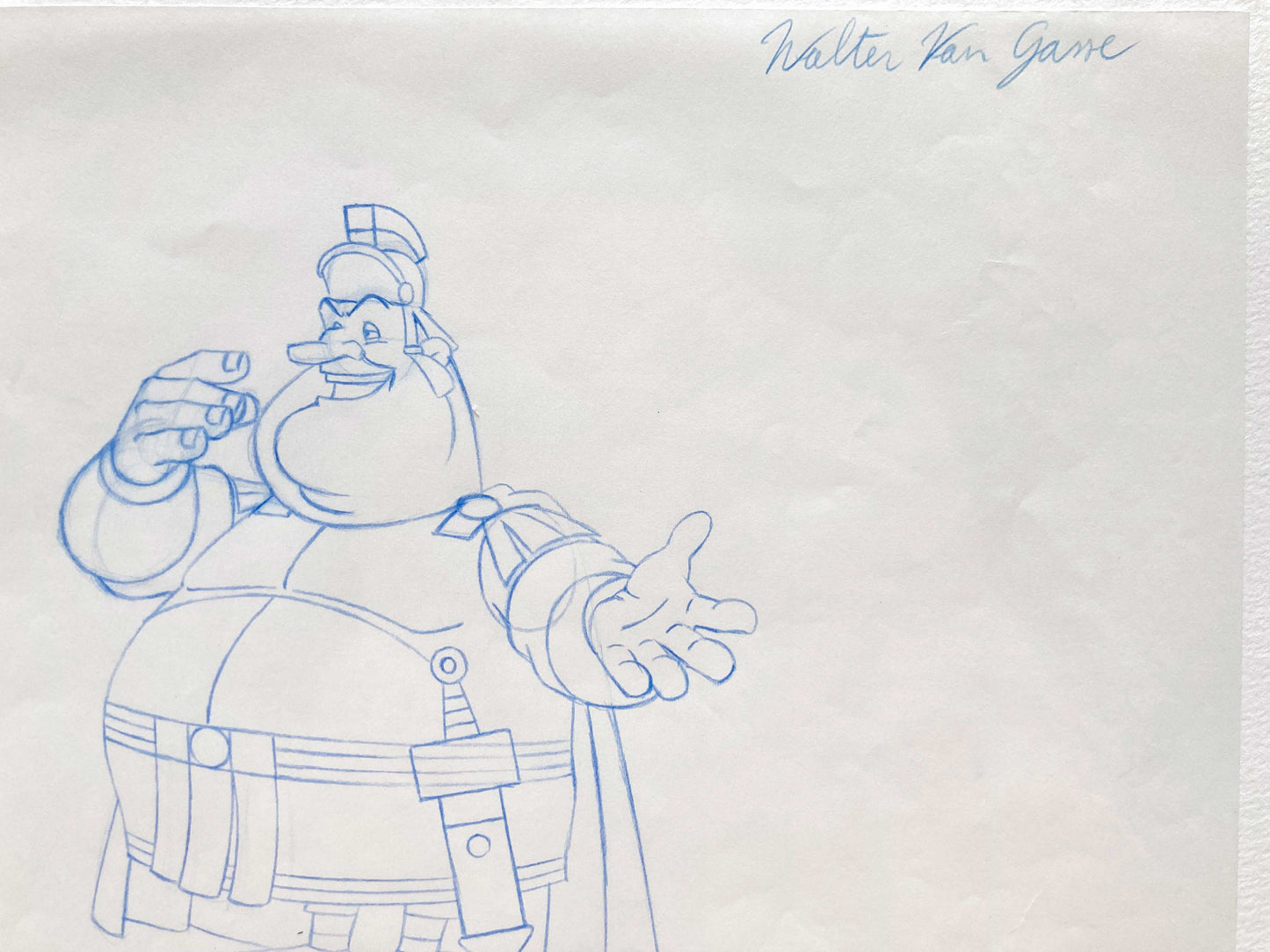 Asterix in America - Original Production Used Animation Drawing Signed. For sale on FLIP Gallery