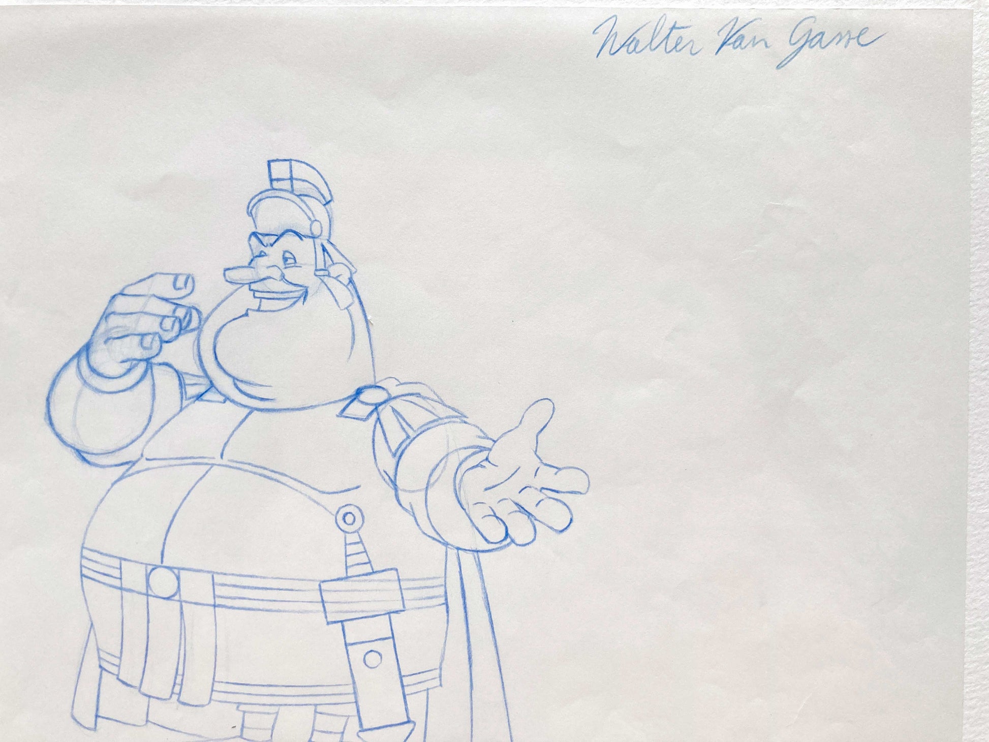 Asterix in America - Original Production Used Animation Drawing Signed. For sale on FLIP Gallery