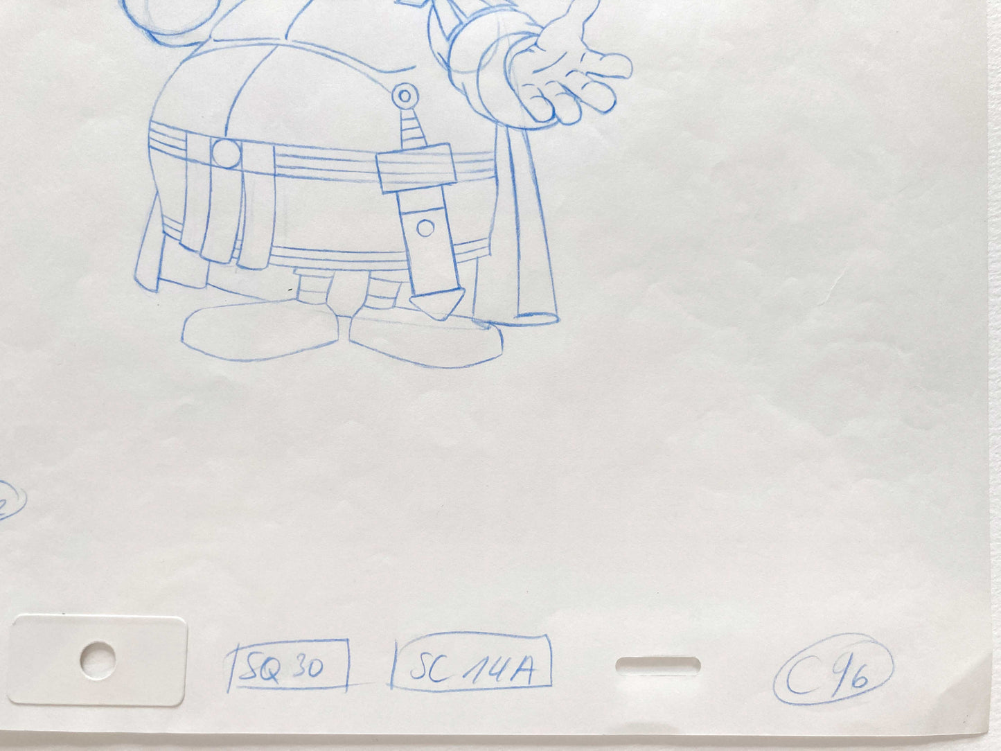 Asterix in America - Original Production Used Animation Drawing Signed. For sale on FLIP Gallery