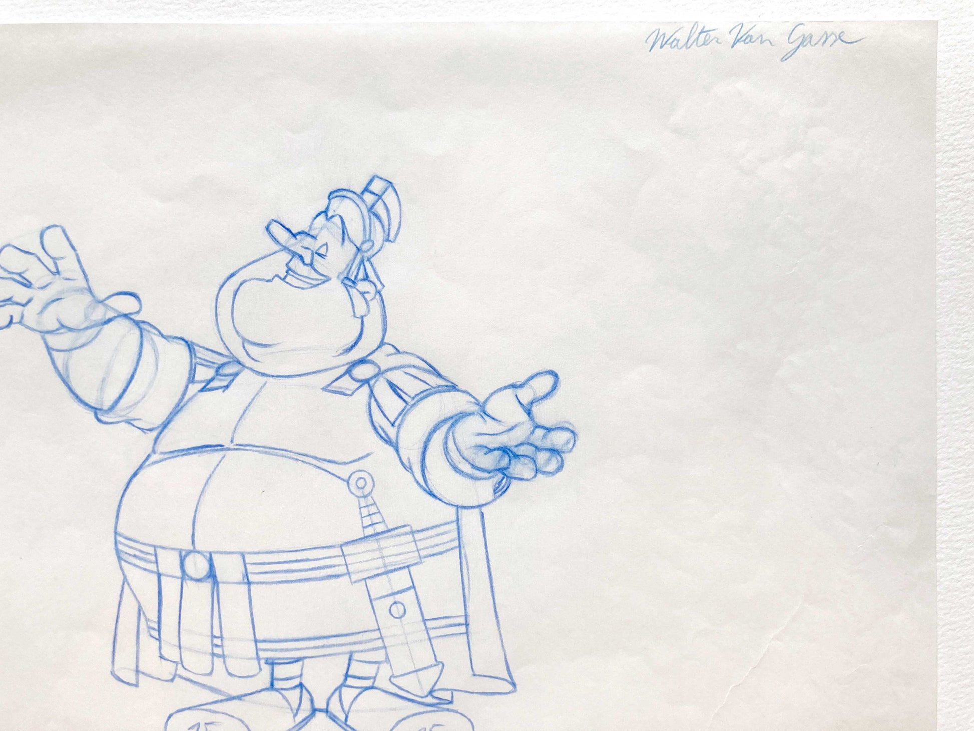 Asterix in America Original Production Used Animation Drawing - Signed. For sale on FLIP Gallery