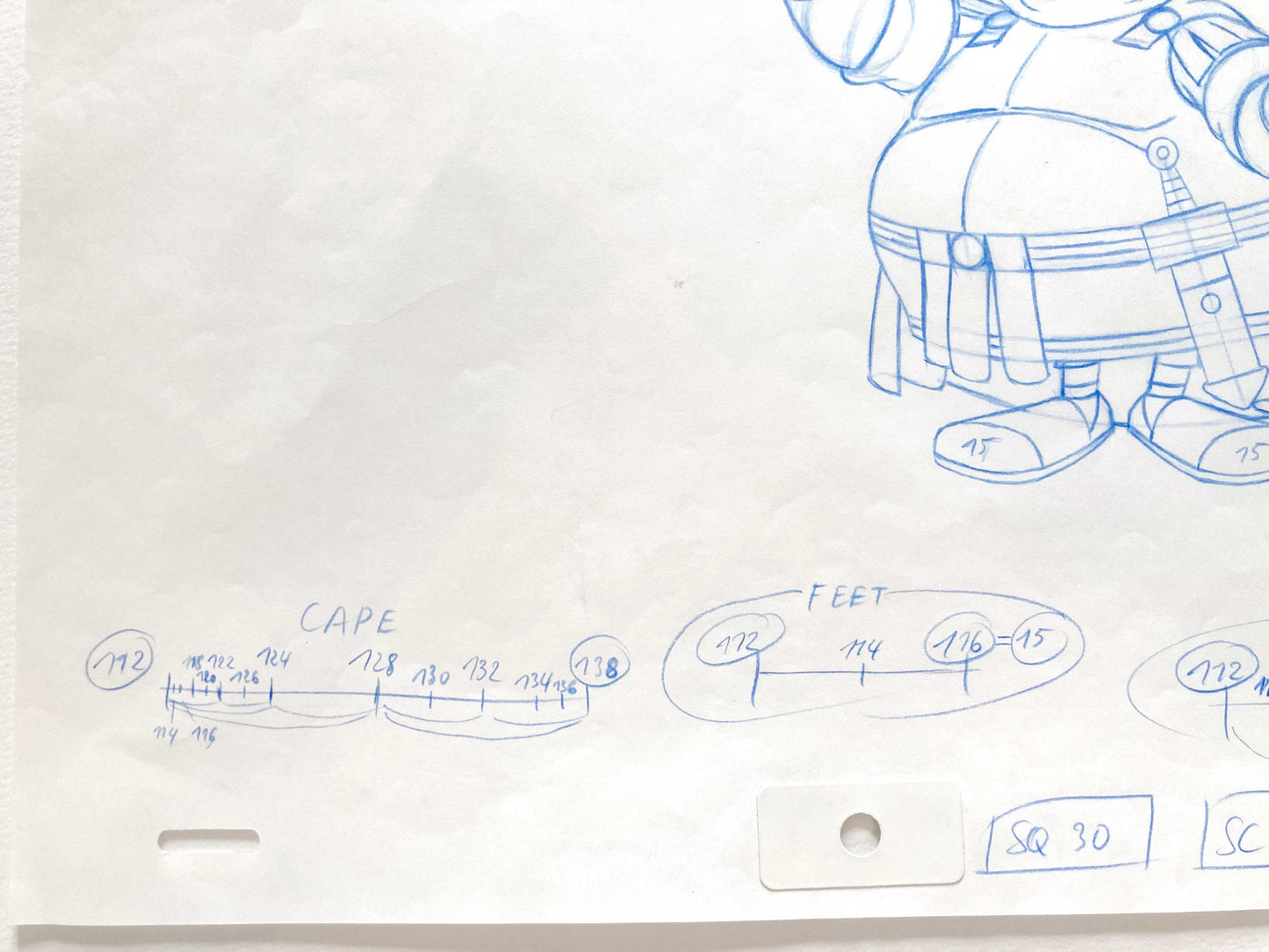 Asterix in America Original Production Used Animation Drawing - Signed. For sale on FLIP Gallery