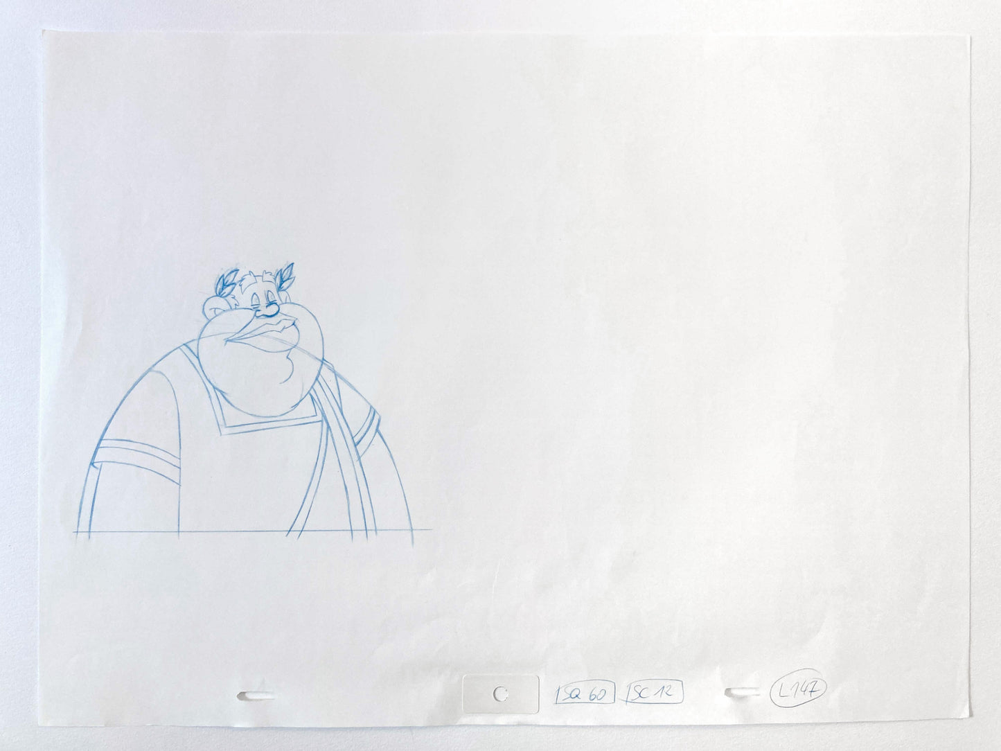 Asterix in America Tumulus : Original Production Used Animation Drawing (1994). For sale on FLIP Gallery