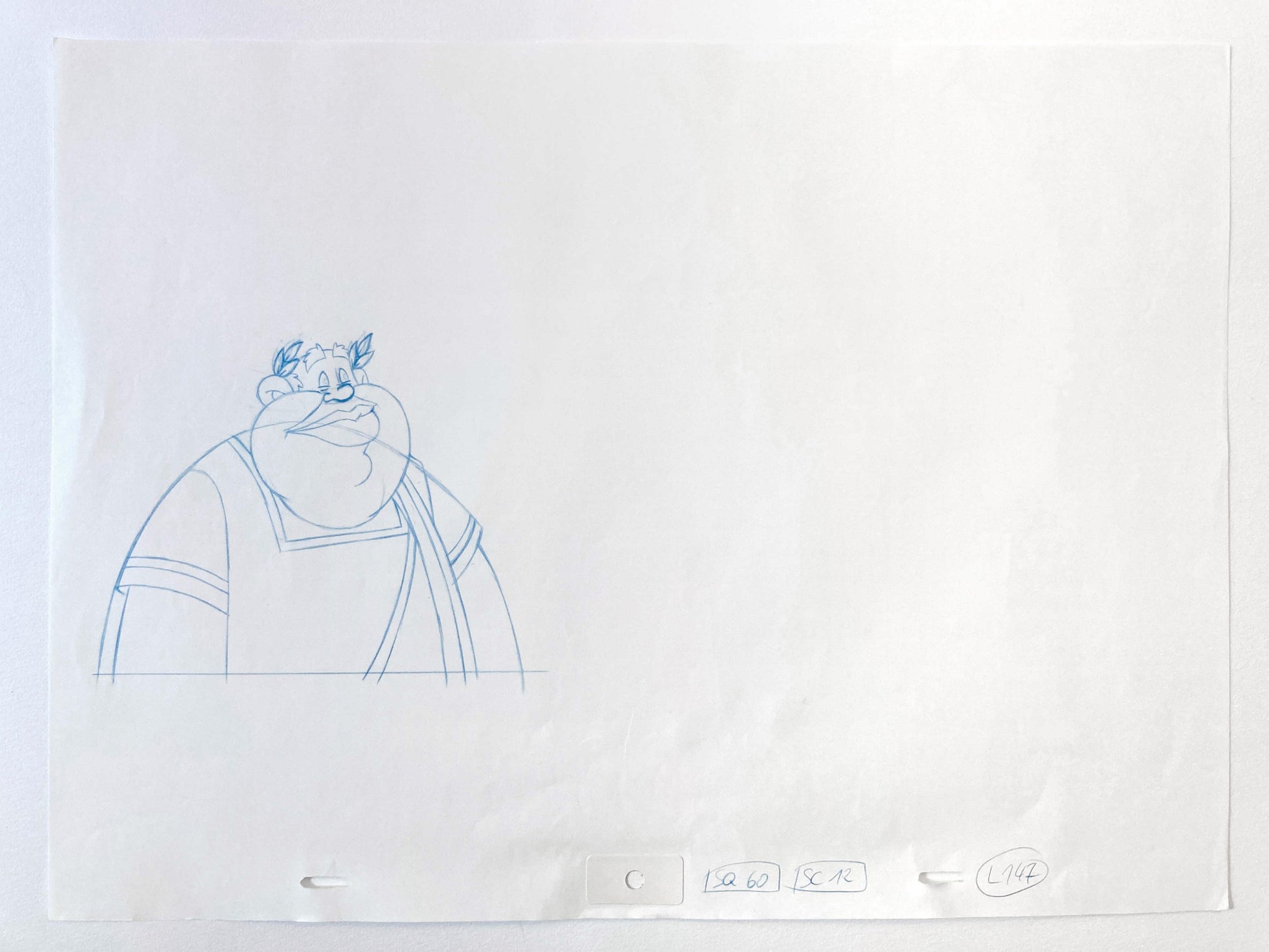 Asterix in America Tumulus : Original Production Used Animation Drawing (1994). For sale on FLIP Gallery