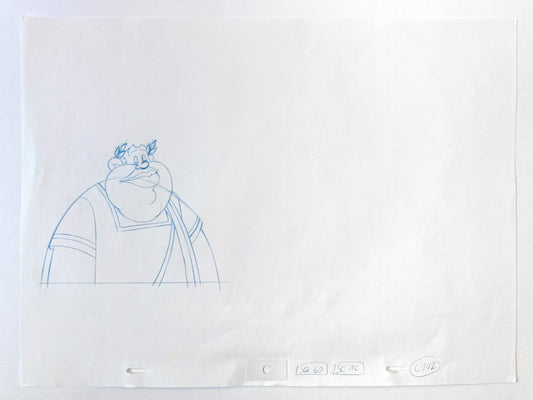 Asterix in America Tumulus : Original Production Used Animation Drawing (1994). For sale on FLIP Gallery