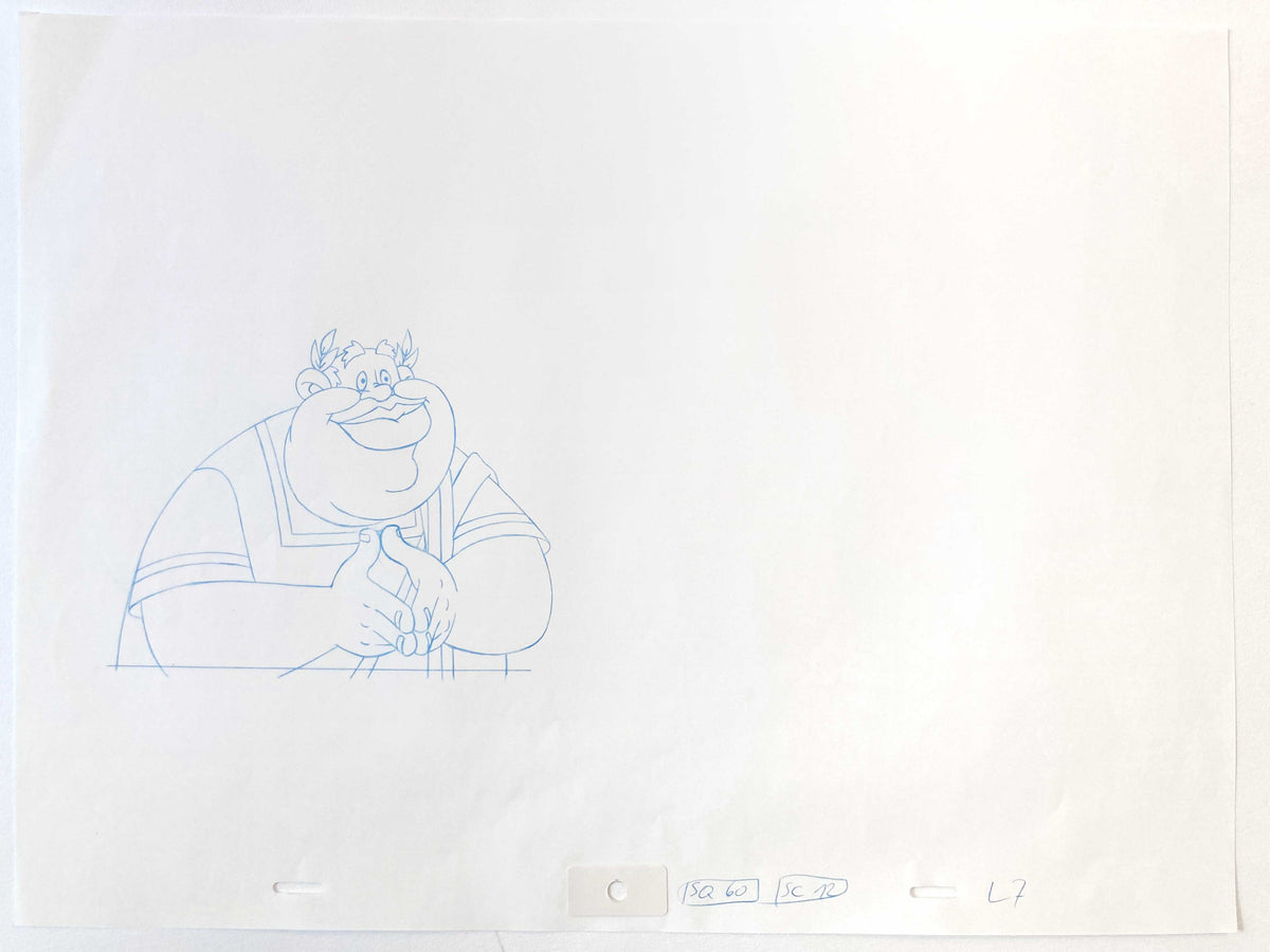 Asterix in America - Tumulus Original Production Used Animation Art Drawing - 1994. For sale on FLIP Gallery