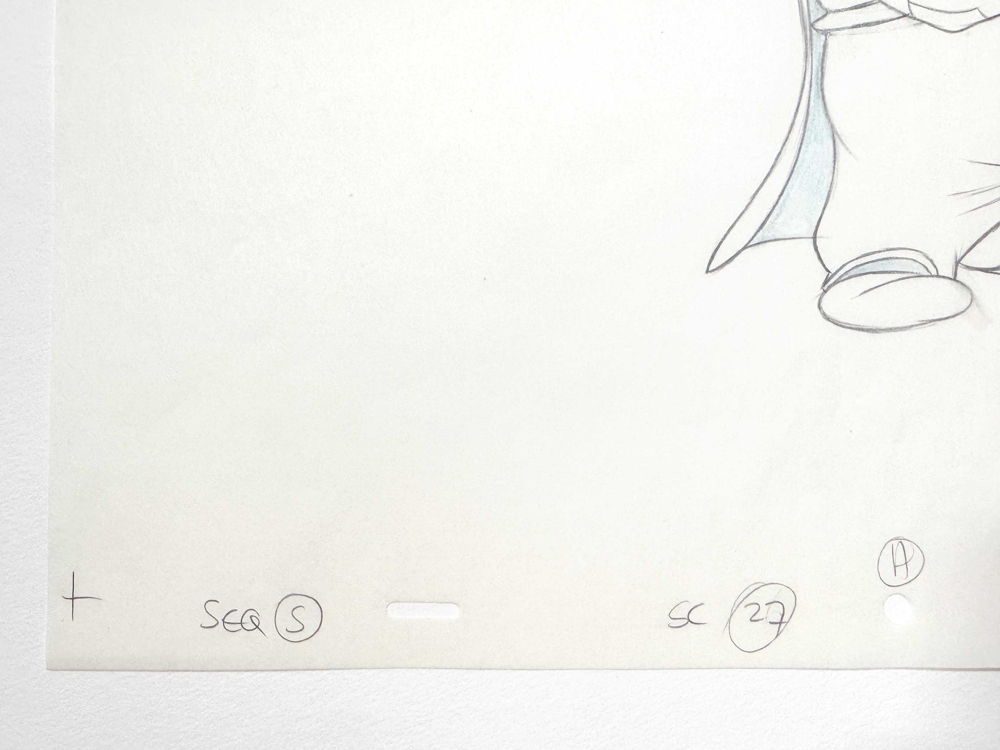 Asterix in Britain Original Animation Production Art Drawing of Zebigbos (Astérix chez les Bretons, 1986). For sale on FLIP Gallery