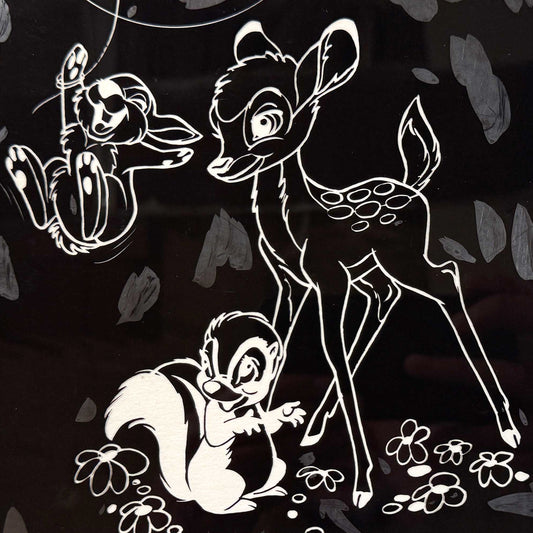 BAMBI Rare Original Disney Model Sheet Film Negative – Walt Disney Productions (1960-70’s). For sale on FLIP Gallery