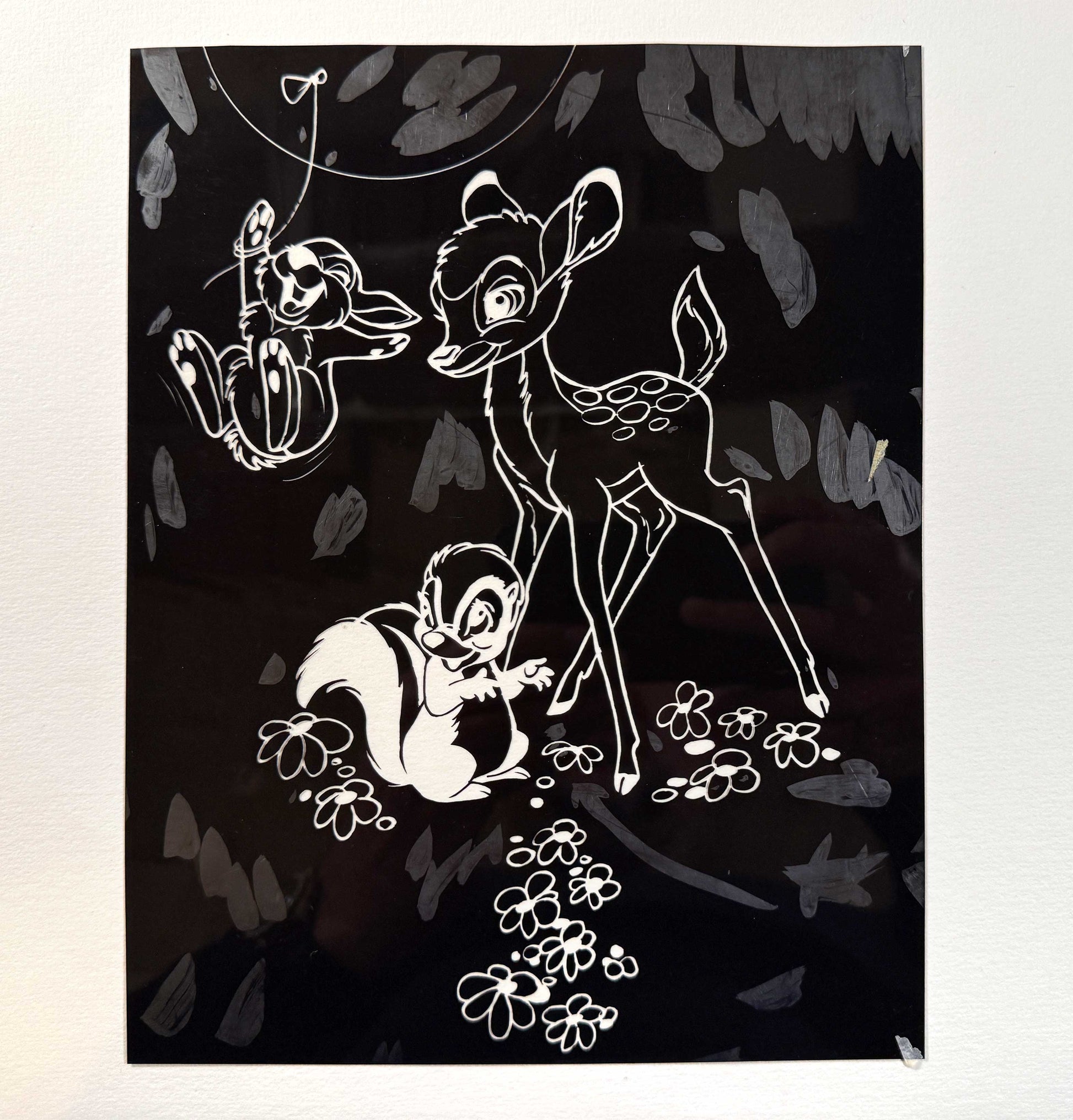 BAMBI Rare Original Disney Model Sheet Film Negative – Walt Disney Productions (1960-70’s). For sale on FLIP Gallery