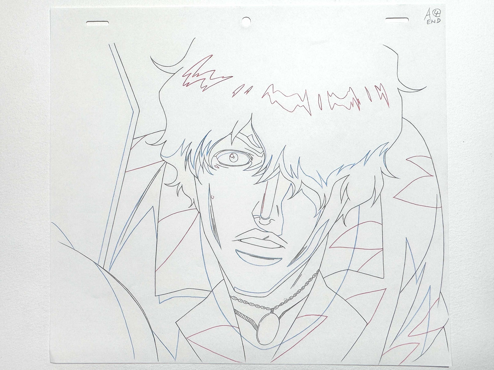 BLEACH Original Animation Production Douga of Sado “Chad” Yasutora (Studio Pierrot, 2000’s). For sale on FLIP Gallery