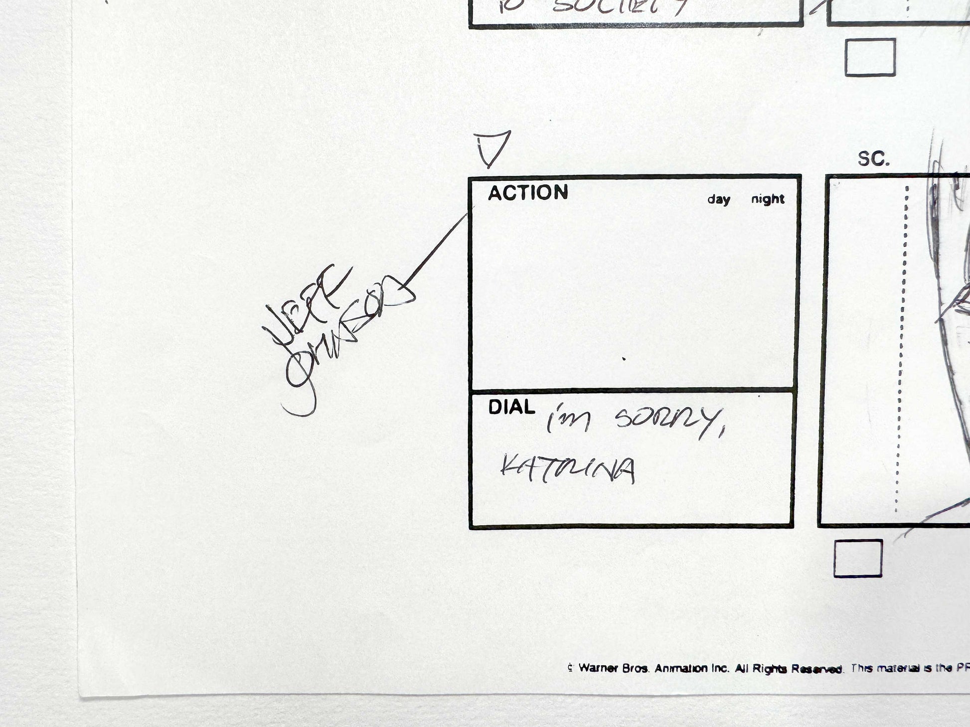 Batman: The Brave and the Bold : Original Storyboard Drawing Signed by Jeff Johnson (2008–2011). For sale on FLIP Gallery