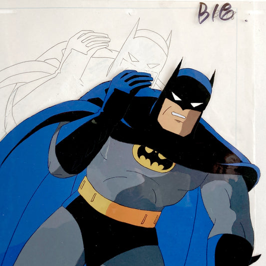 BATMAN Original Production Cel and Matching Animation Drawing