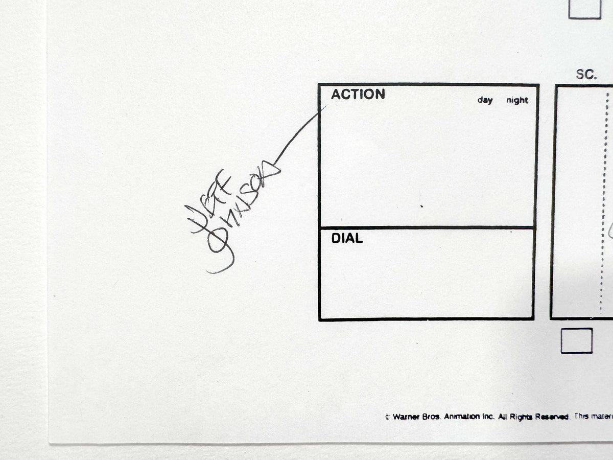 Batman The Brave and the Bold : Original Storyboard Drawing Signed by Jeff Johnson (2008–2011). For sale on FLIP Gallery