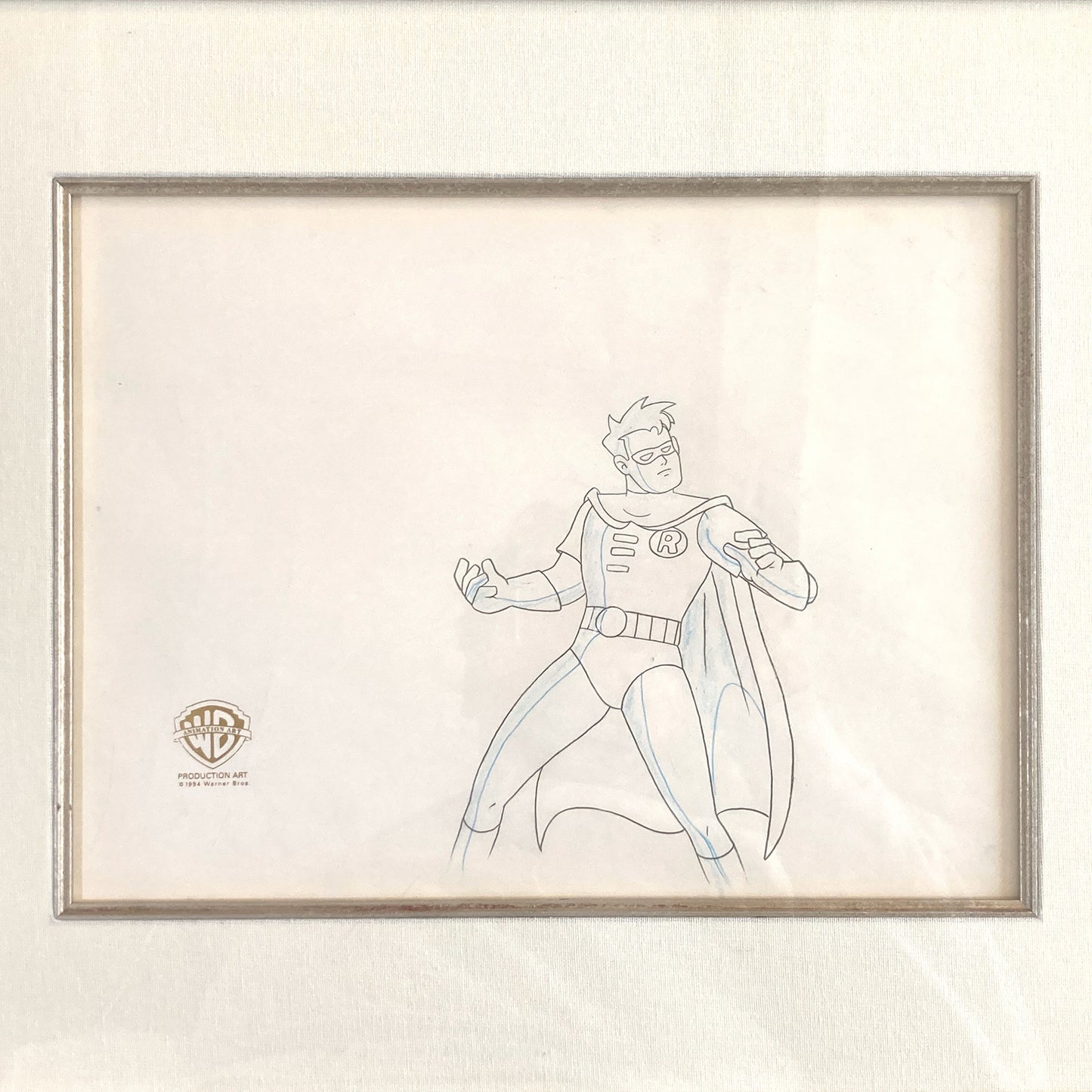 Batman: The Animated Series "Christmas with the Joker" FRAMED Robin Original Production Used Animation Drawing (Warner Bros., 1992). For sale on FLIP Gallery