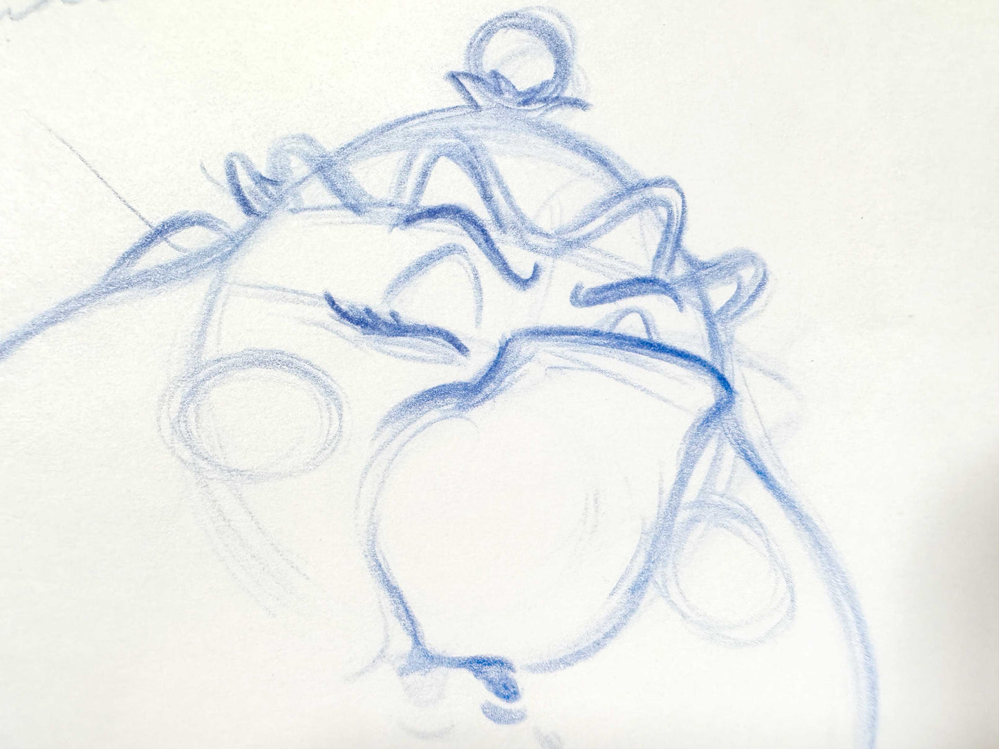 Beauty and the Beast - Mrs. Potts Original Animation Production Drawing (Walt Disney, 1991). For sale on FLIP Gallery