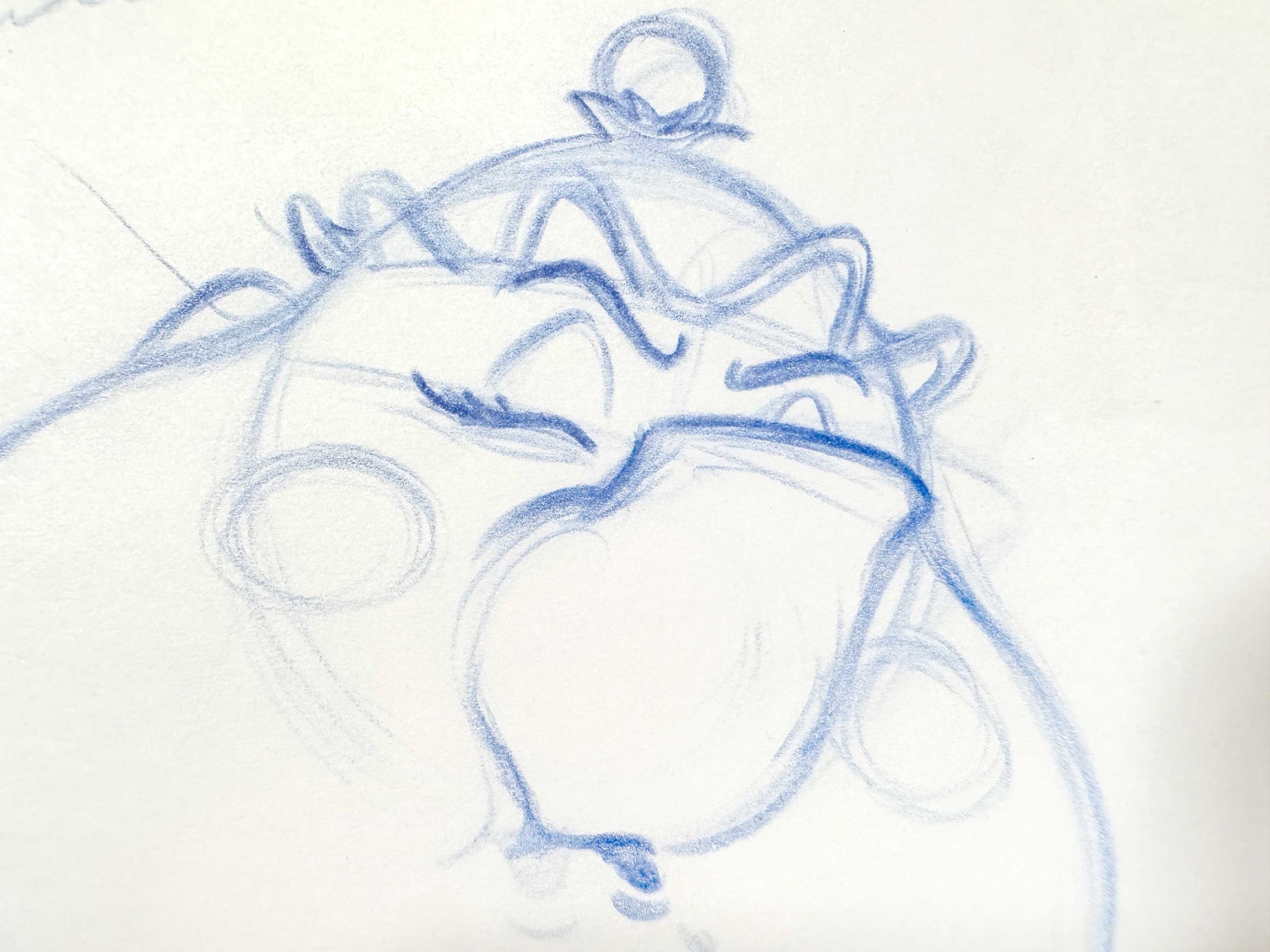 Beauty and the Beast - Mrs. Potts Original Animation Production Drawing (Walt Disney, 1991). For sale on FLIP Gallery