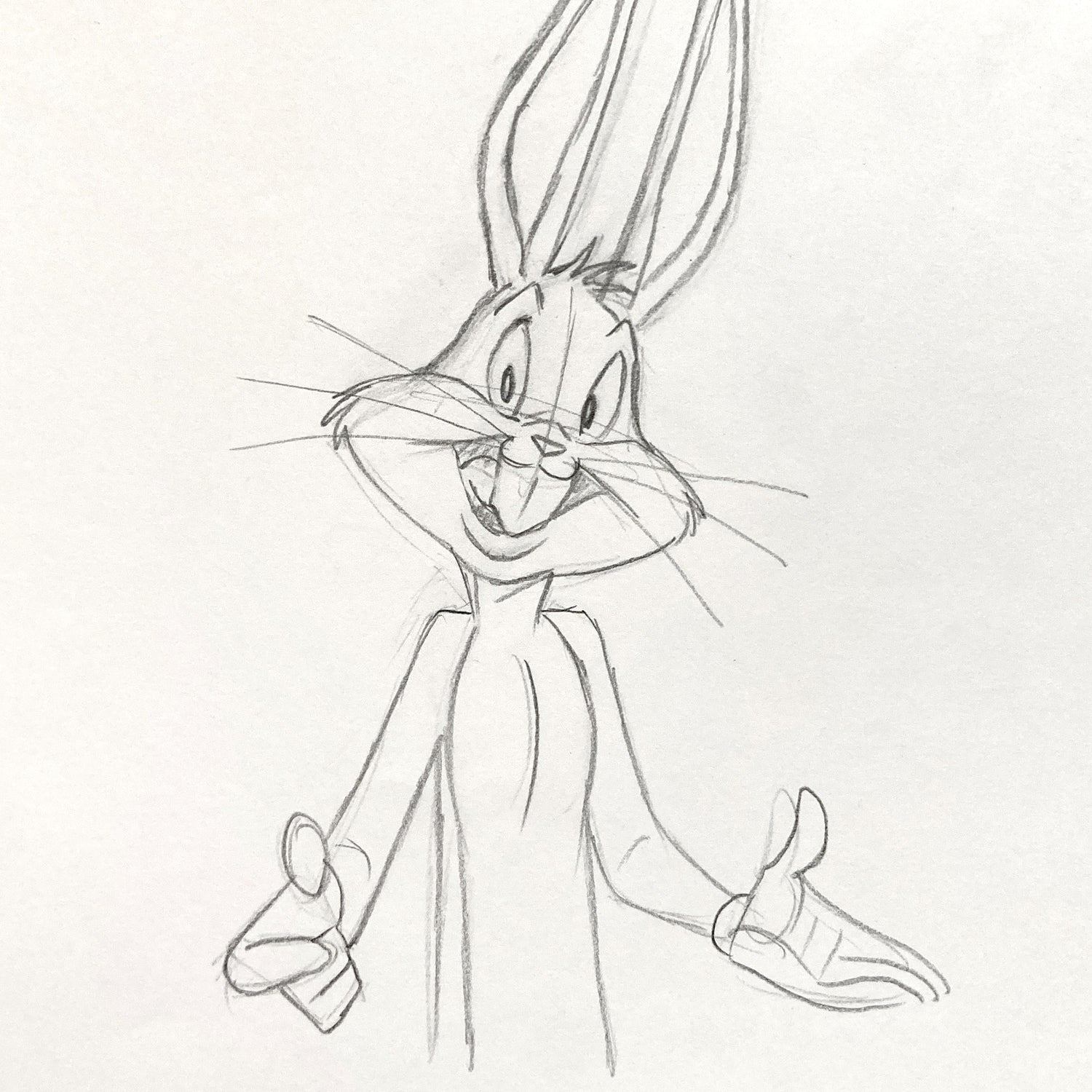 Bugs Bunny : Original Animation Drawing Signed – Warner Bros. (c. 1990s). For sale on FLIP Gallery