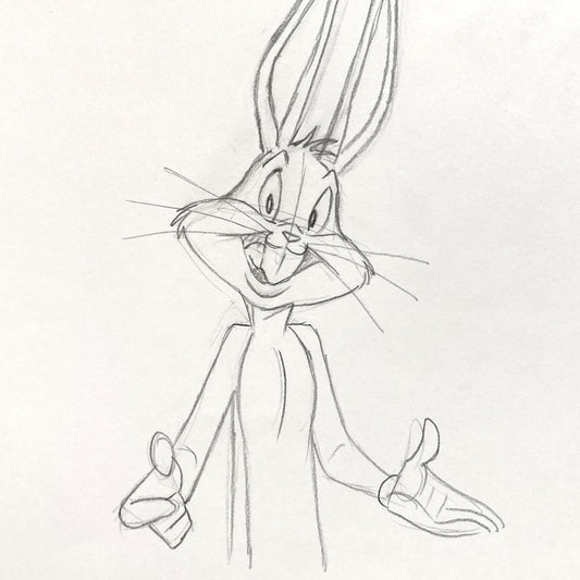 Bugs Bunny : Original Animation Drawing Signed – Warner Bros. (c. 1990s). For sale on FLIP Gallery