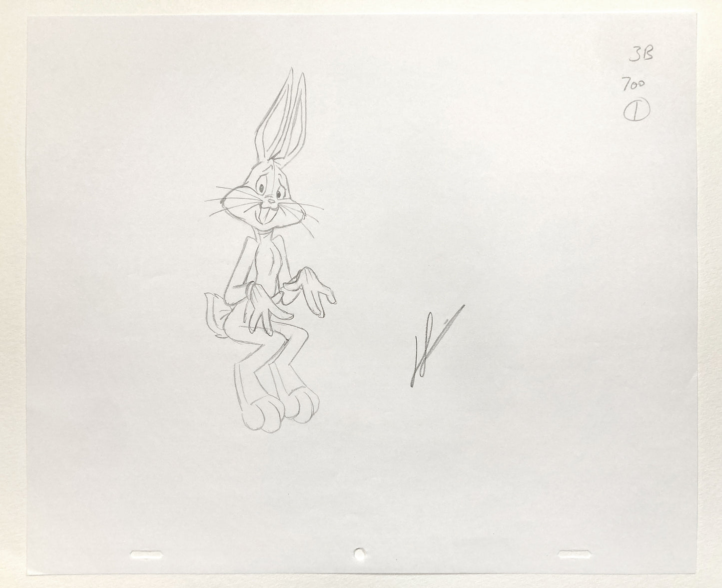 Bugs Bunny Original Animation Drawing Signed – Warner Bros. (2021). For sale on FLIP Gallery
