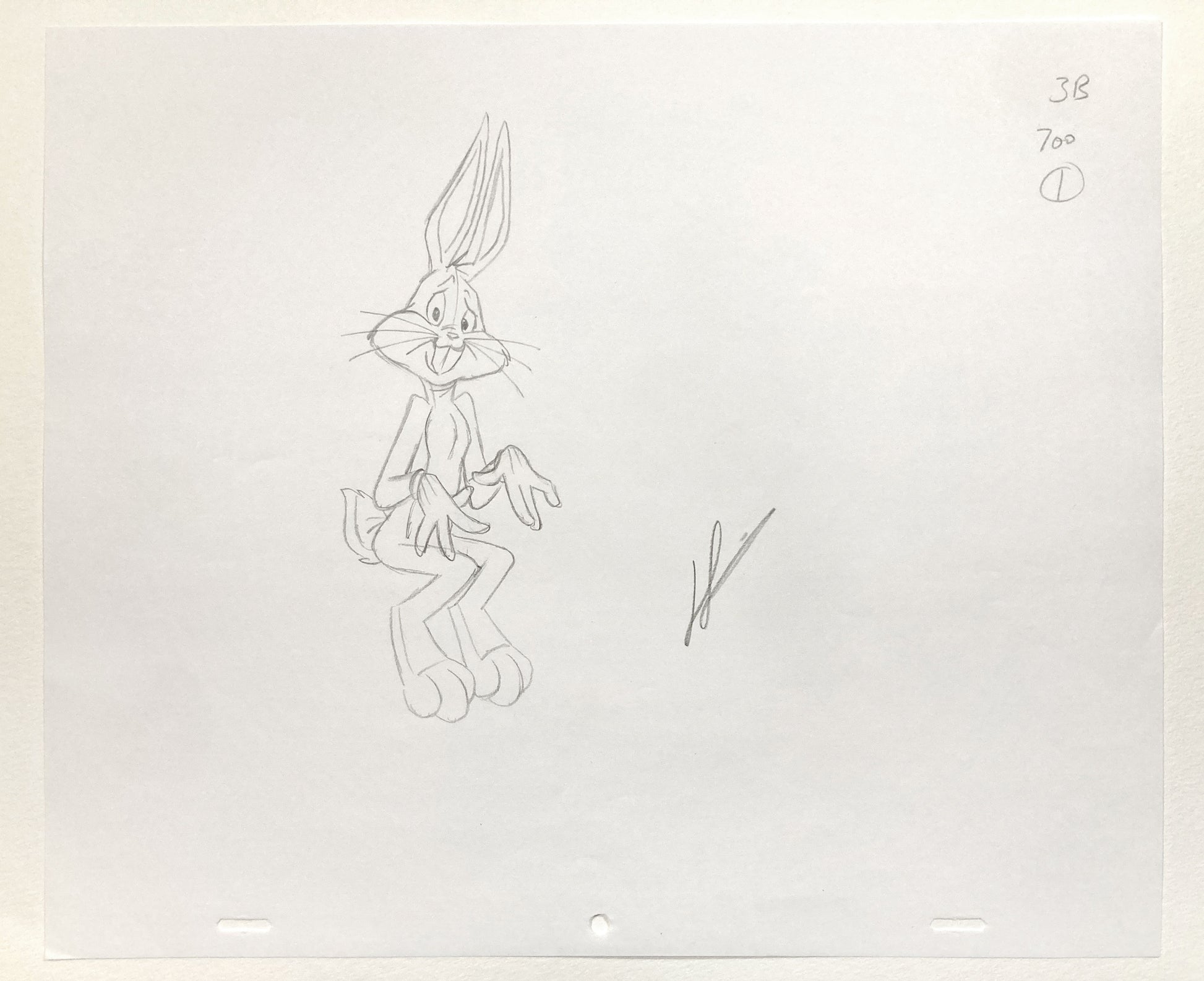 Bugs Bunny Original Animation Drawing Signed – Warner Bros. (2021). For sale on FLIP Gallery