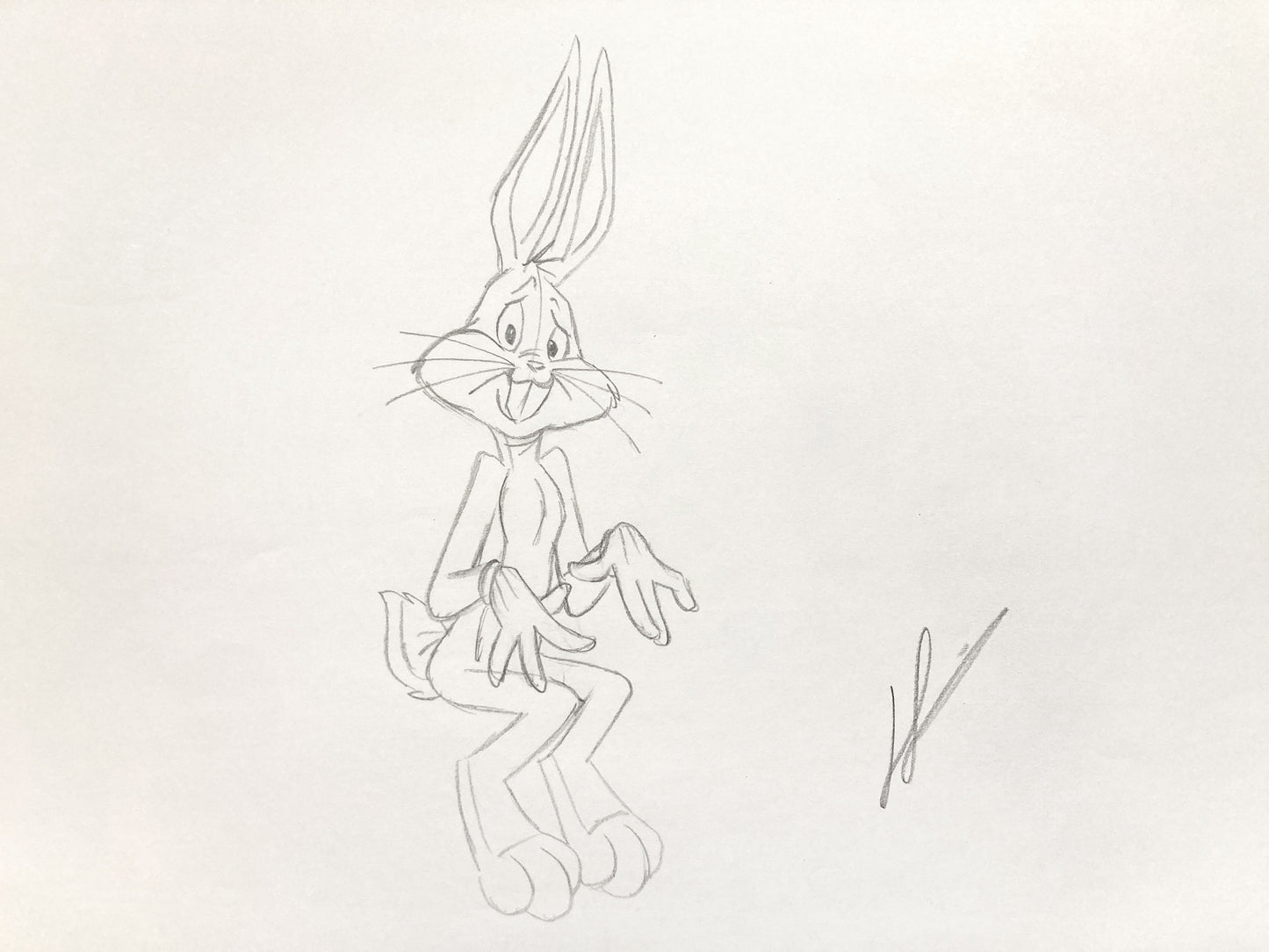 Bugs Bunny Original Animation Drawing Signed – Warner Bros. (2021). For sale on FLIP Gallery