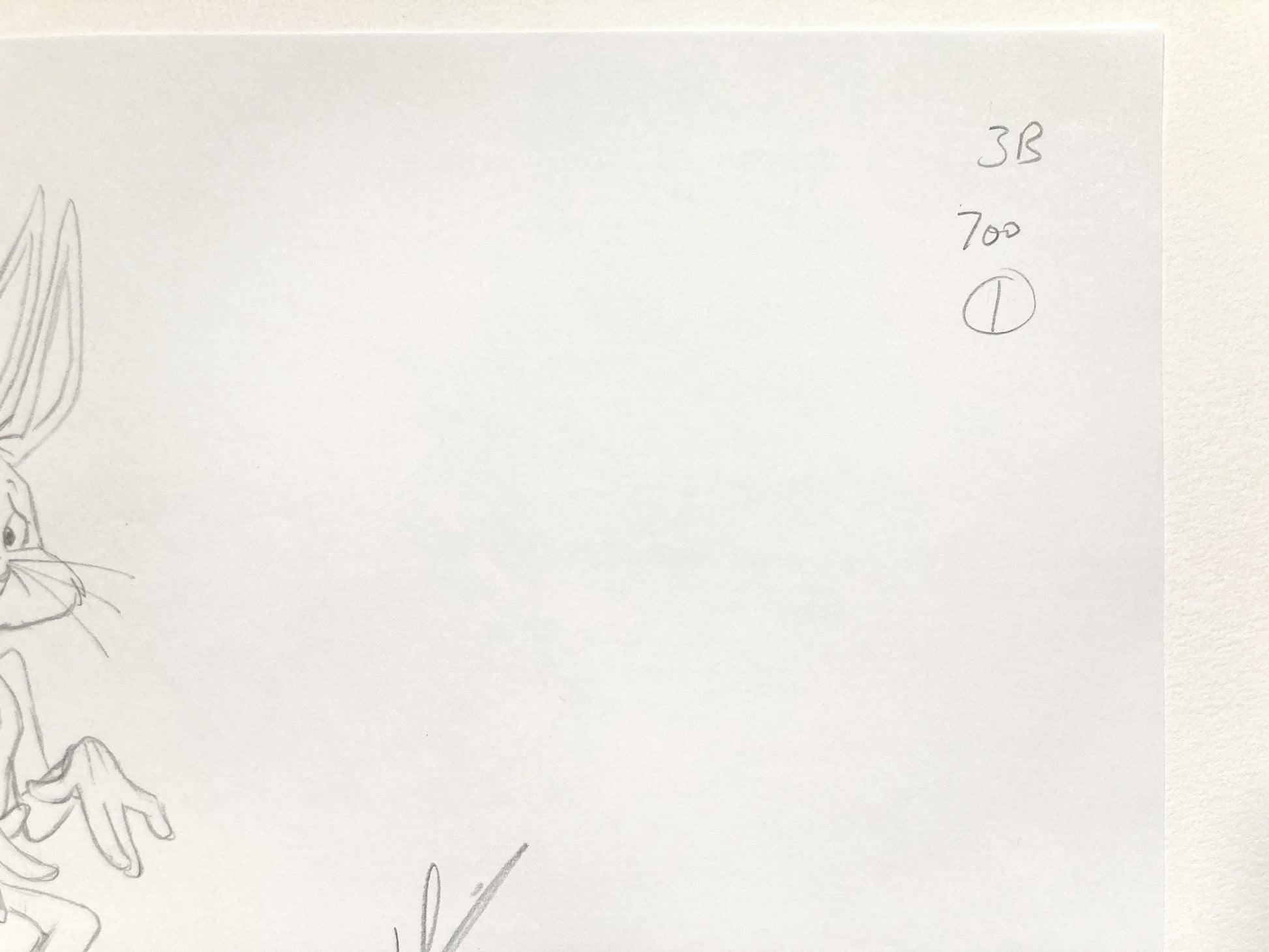 Bugs Bunny Original Animation Drawing Signed – Warner Bros. (2021). For sale on FLIP Gallery