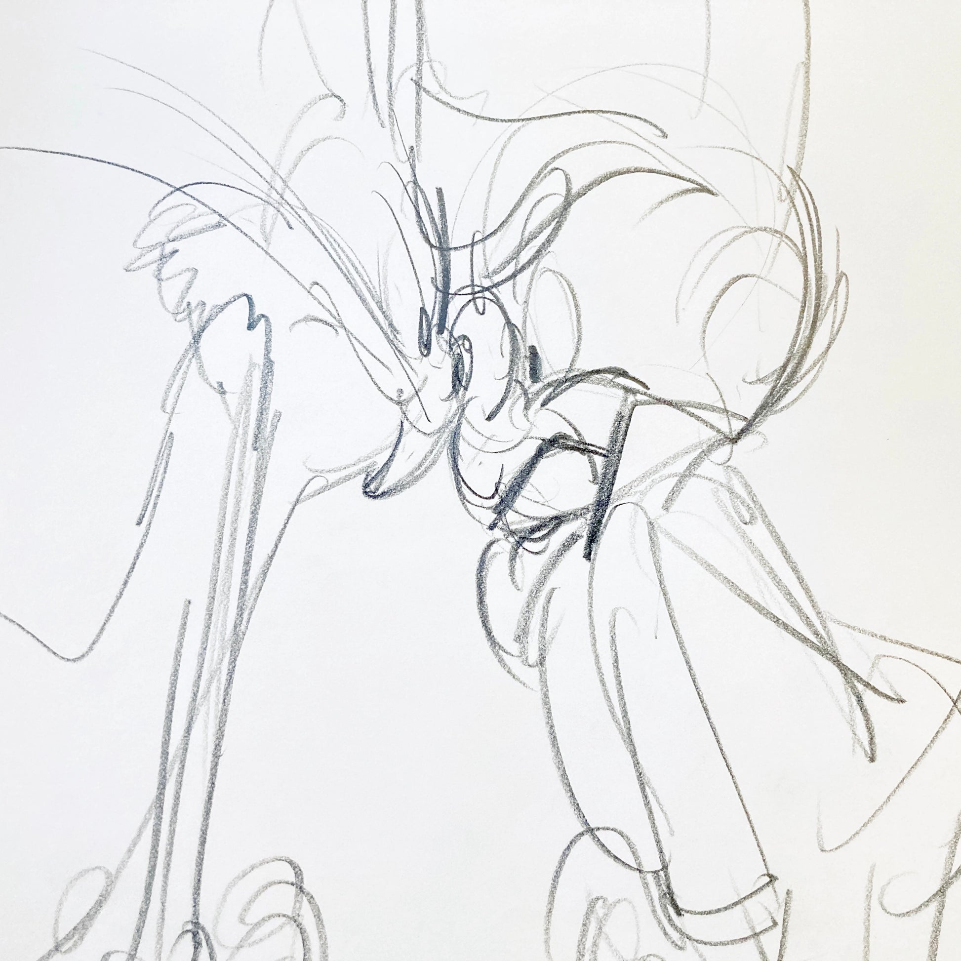 Bugs Bunny and Elmer Fudd : Original Drawing of the legendary animator Richard Williams (1933-2019). For sale on FLIP Gallery