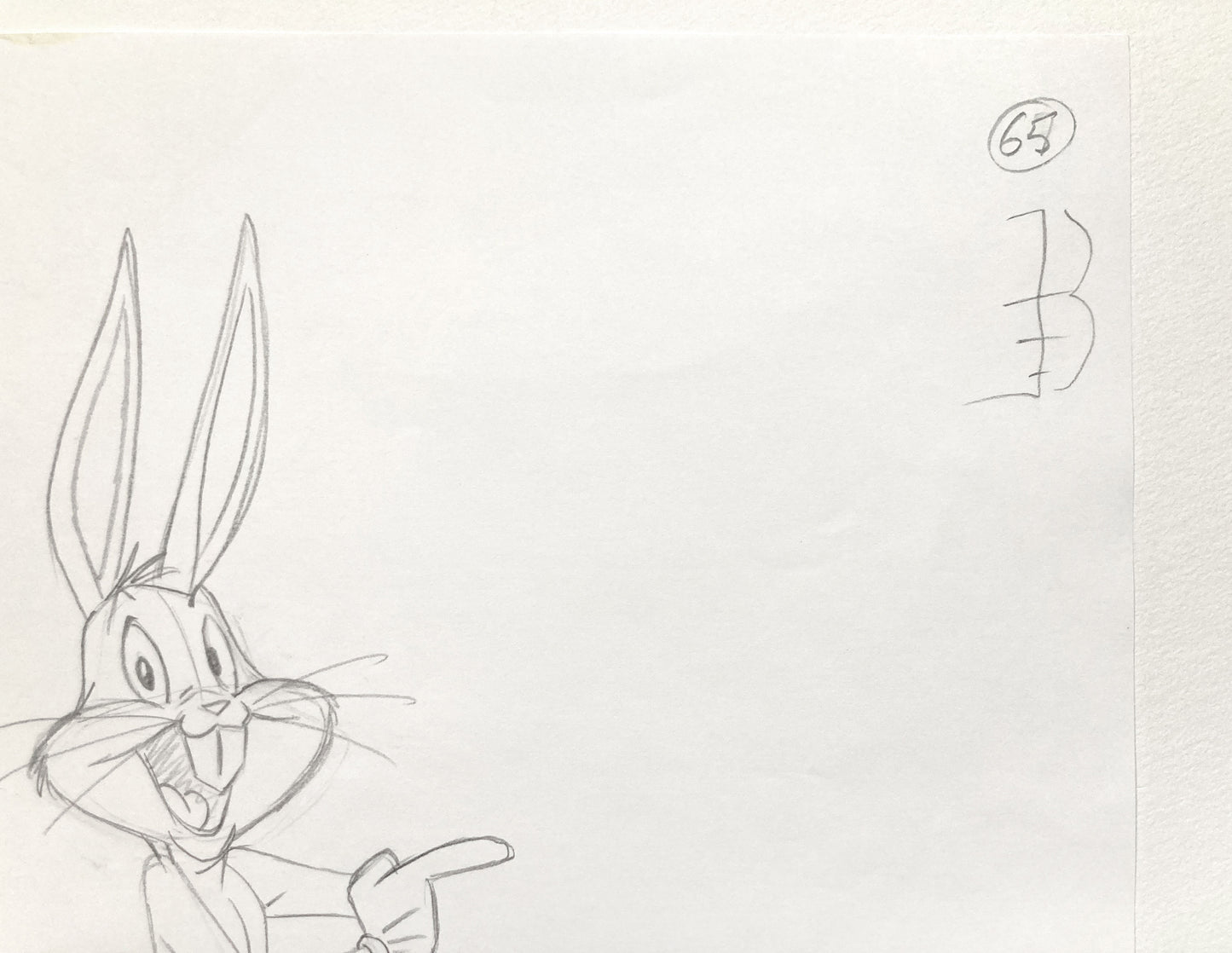 Bugs Bunny Original Animation Drawing Signed Warner Bros. (2021). For sale on FLIP Gallery