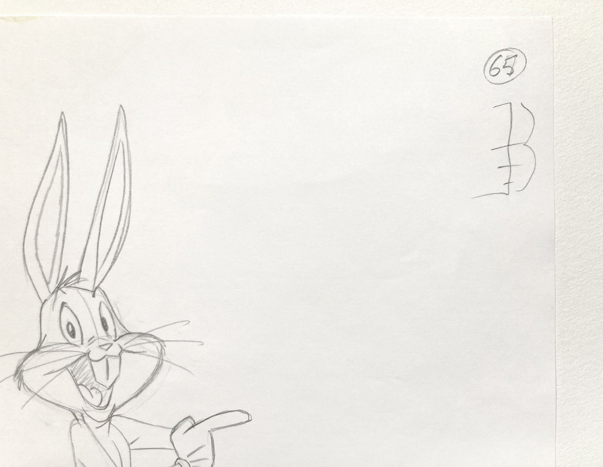 Bugs Bunny Original Animation Drawing Signed Warner Bros. (2021). For sale on FLIP Gallery