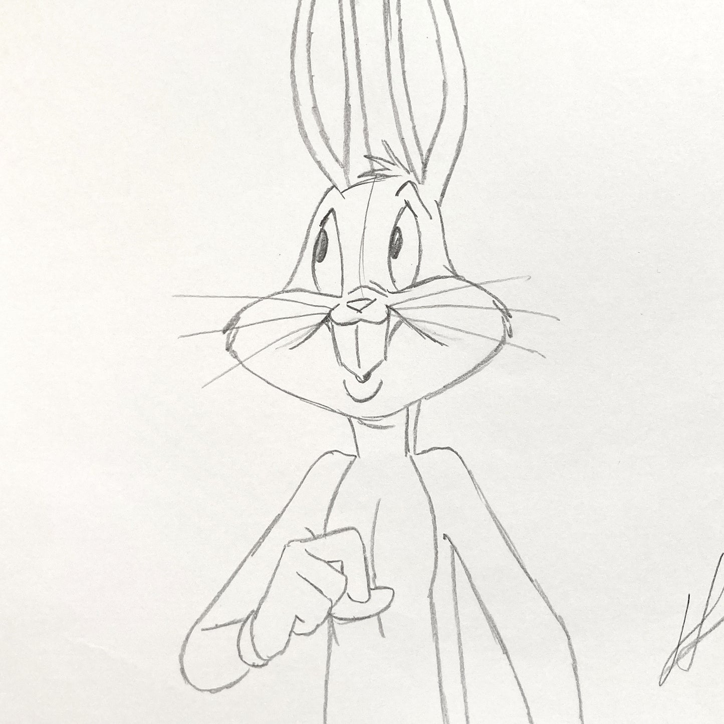 Bugs Bunny : Original Animation Drawing Signed – Warner Bros. (c. 1990s). For sale on FLIP Gallery