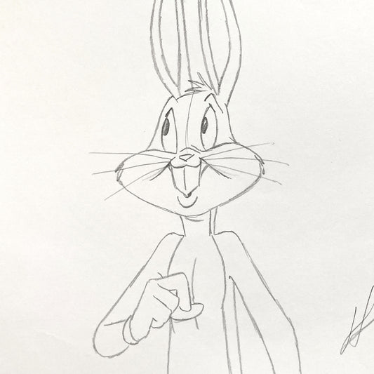 Bugs Bunny : Original Animation Drawing Signed – Warner Bros. (c. 1990s). For sale on FLIP Gallery