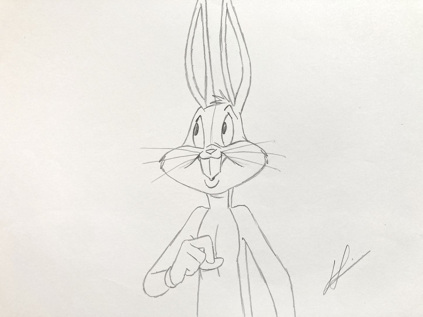 Bugs Bunny : Original Animation Drawing Signed – Warner Bros. (c. 1990s). For sale on FLIP Gallery