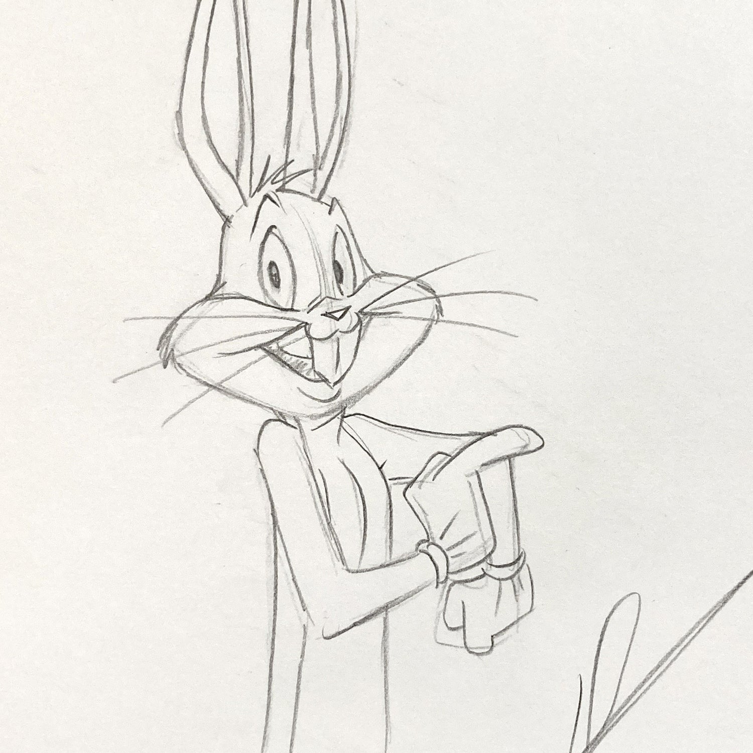 Bugs Bunny Original Animation Drawing Signed – Warner Bros. (2021). For sale on FLIP Gallery