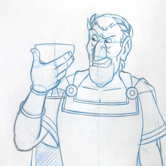 Asterix Obelix Cesar Original Animation Production Drawing