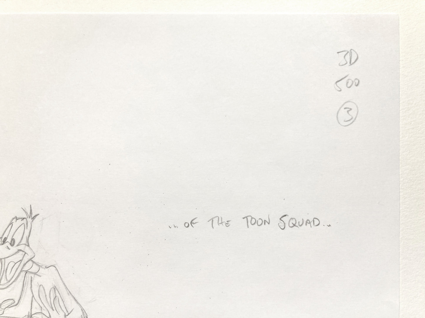 Daffy Duck Original Animation Production Art Drawing Signed – Warner Bros. (2021). For sale on FLIP Gallery
