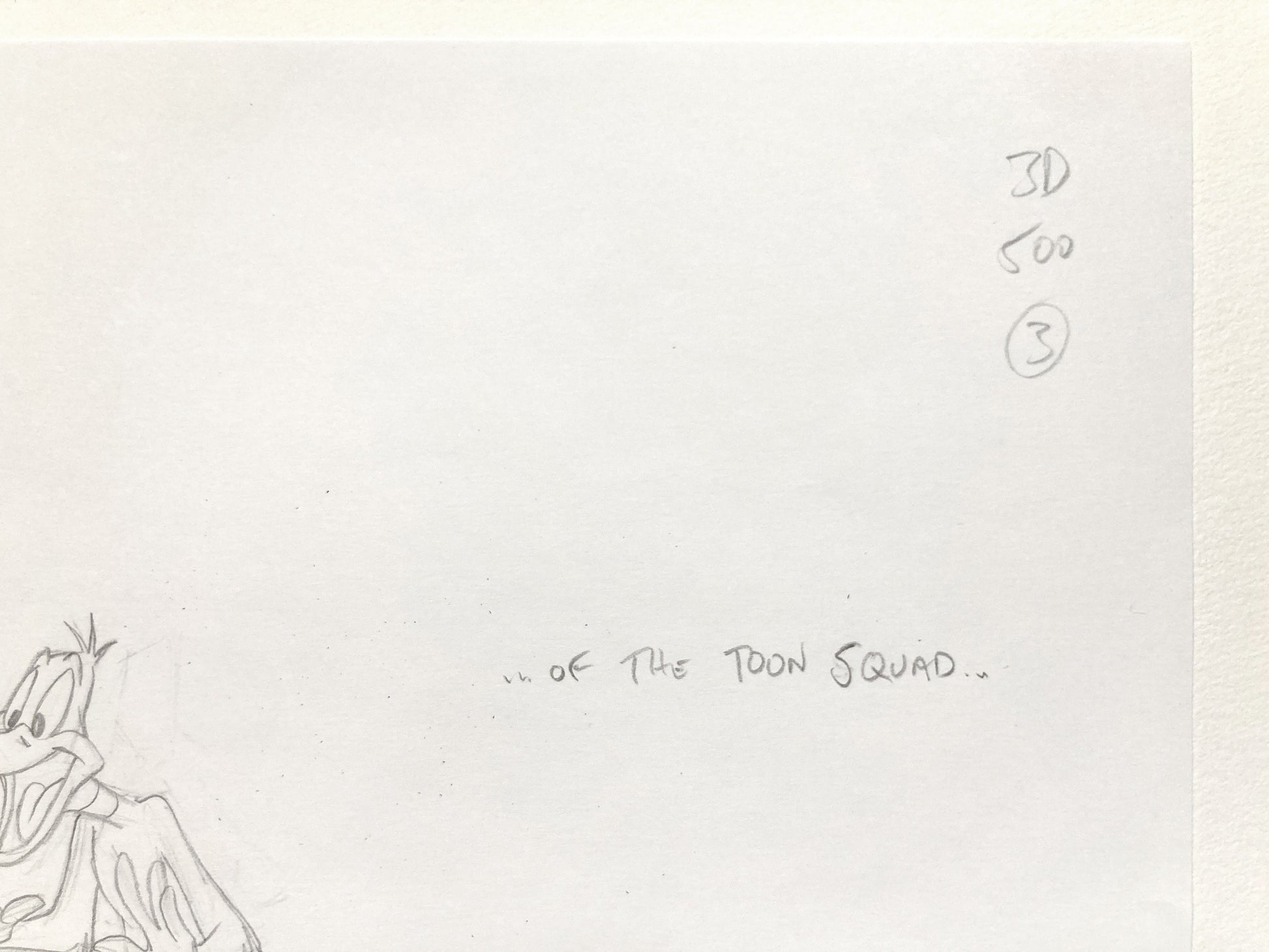 Daffy Duck Original Animation Production Art Drawing Signed – Warner Bros. (2021). For sale on FLIP Gallery