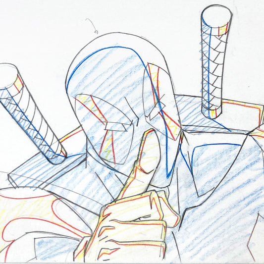 DEADPOOL : Original Animation Drawing Ultimate Spider-Man (Marvel, 2013). For sale on FLIP Gallery