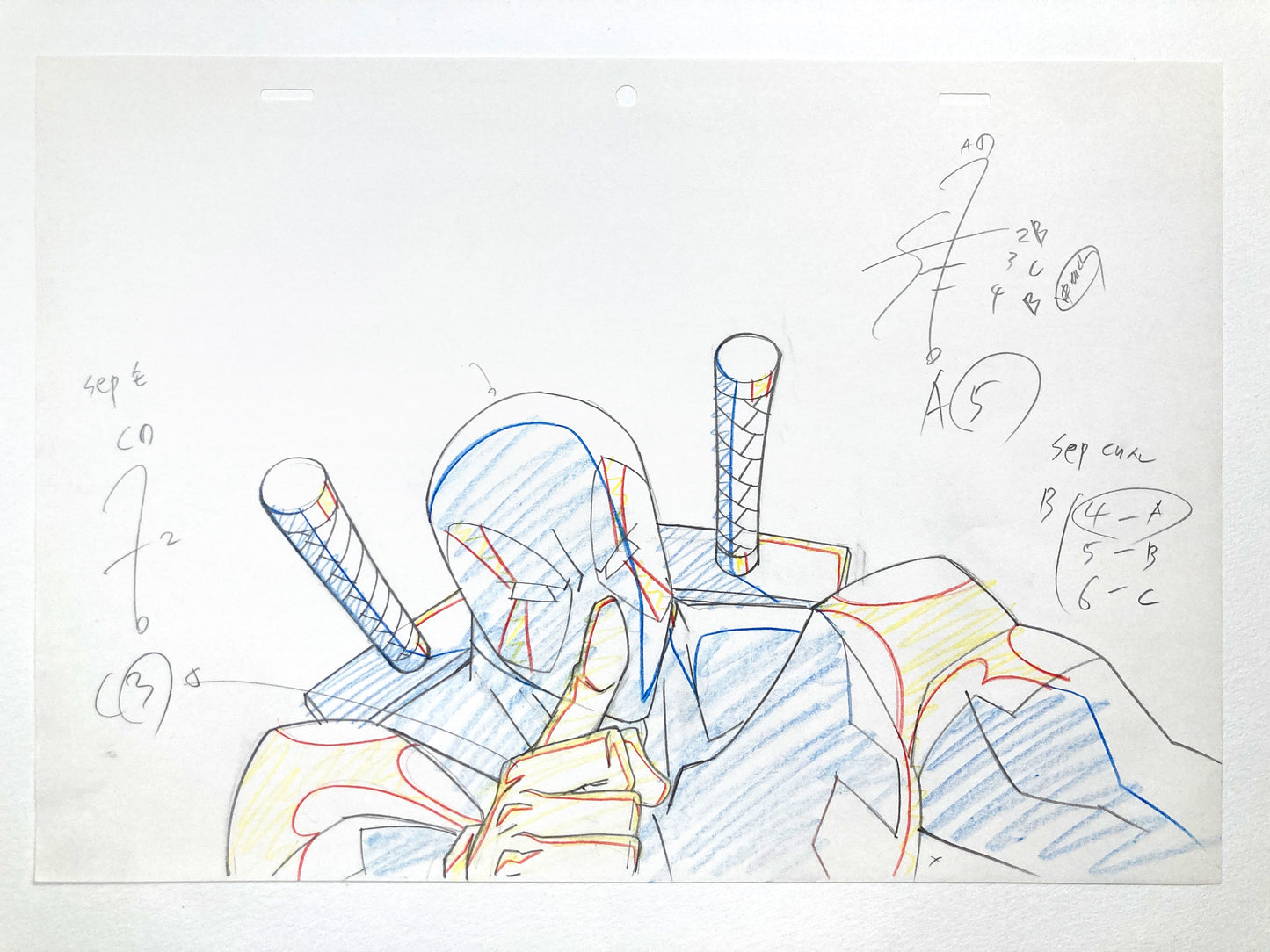 DEADPOOL : Original Animation Drawing Ultimate Spider-Man (Marvel, 2013). For sale on FLIP Gallery