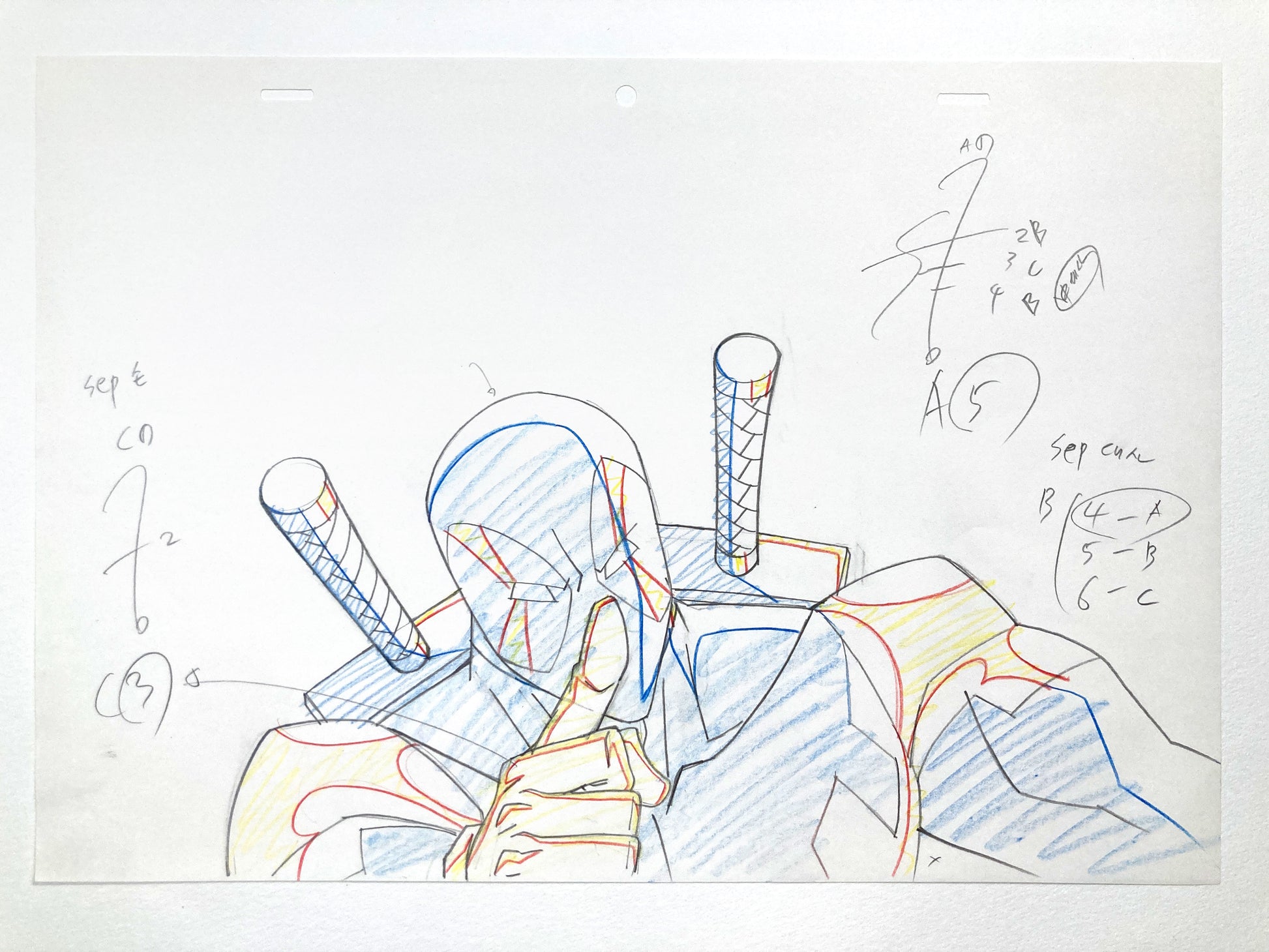 DEADPOOL : Original Animation Drawing Ultimate Spider-Man (Marvel, 2013). For sale on FLIP Gallery