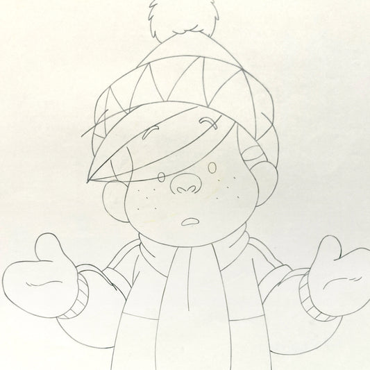 Dennis the Menace : Dennis Mitchell Original Animation Production Drawing (1986). For sale on FLIP Gallery