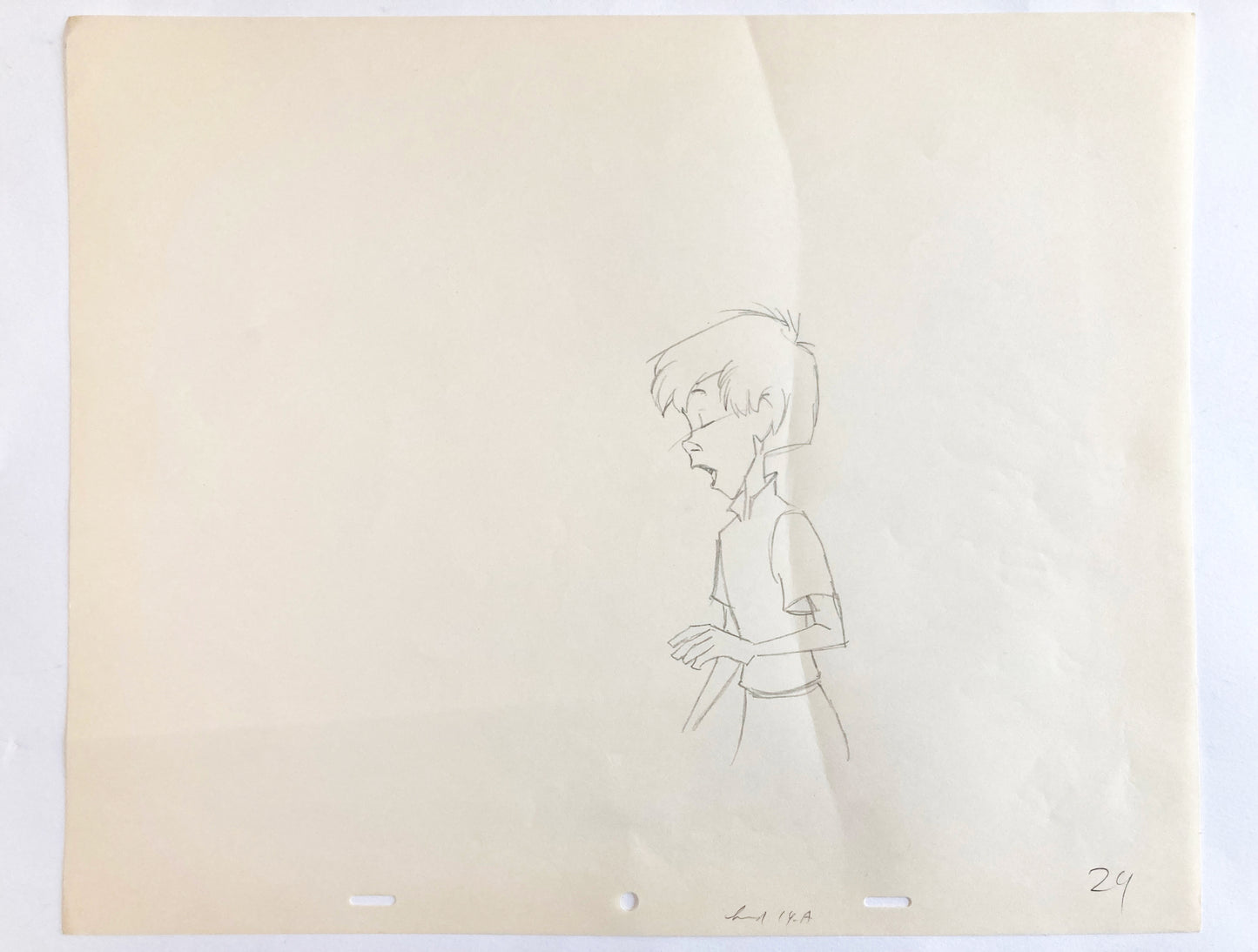 Walt Disney Original Animation Art Drawing