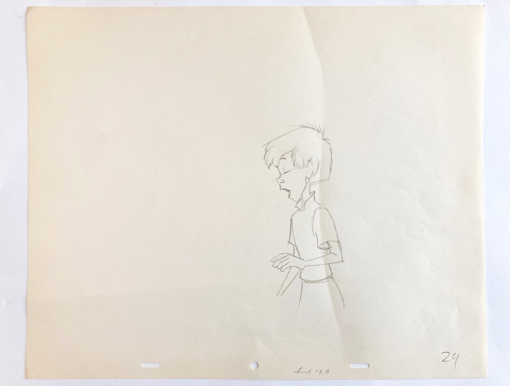 Walt Disney Original Animation Art Drawing