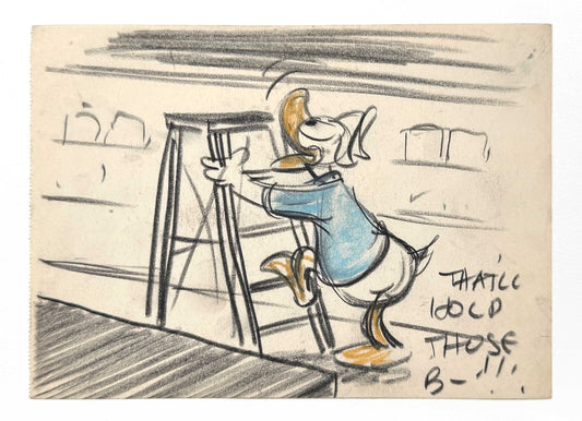 Lucky Number - Donald Duck Original Storyboard Art by Nick George (Walt Disney, 1951). For sale on FLIP Gallery