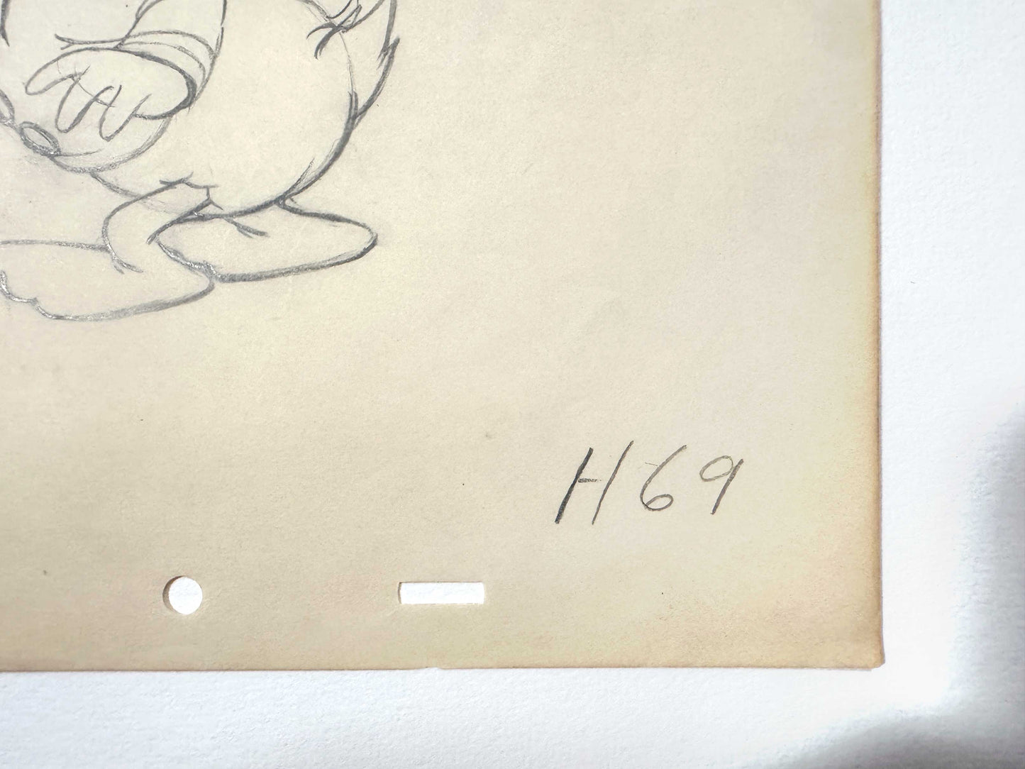 Donald Duck Original Animation Production Art Drawing (Walt Disney, 1937). For sale on FLIP Gallery