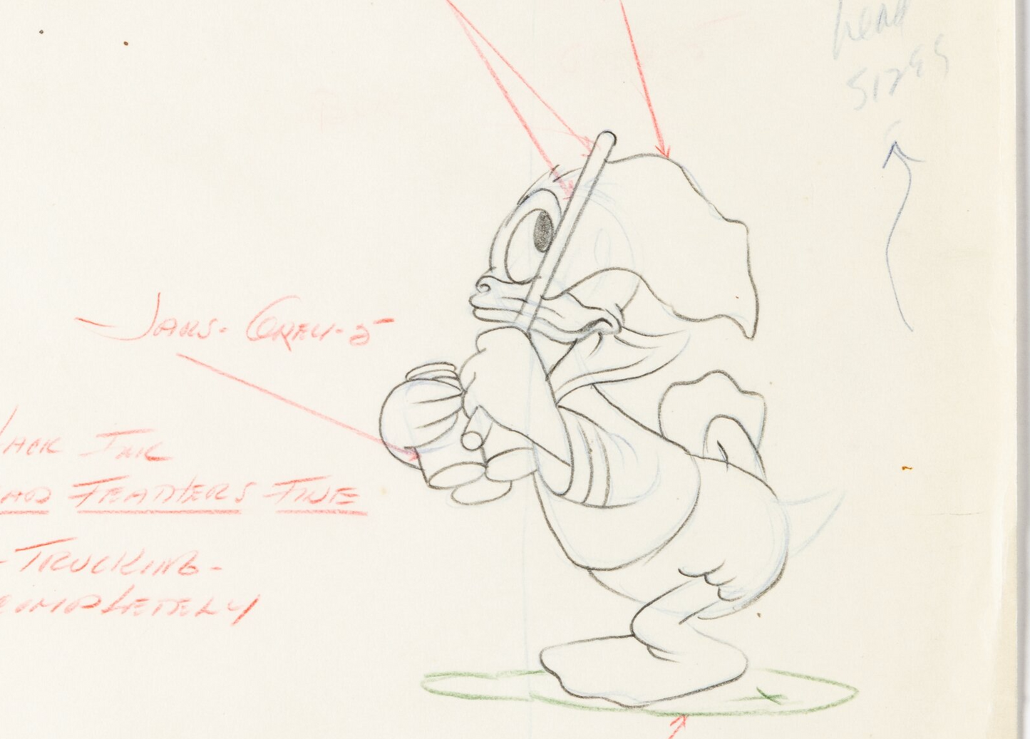 Honey Harvester - Donald Duck Original Production Used Animation Drawing (Walt Disney, 1949). For sale on FLIP Gallery