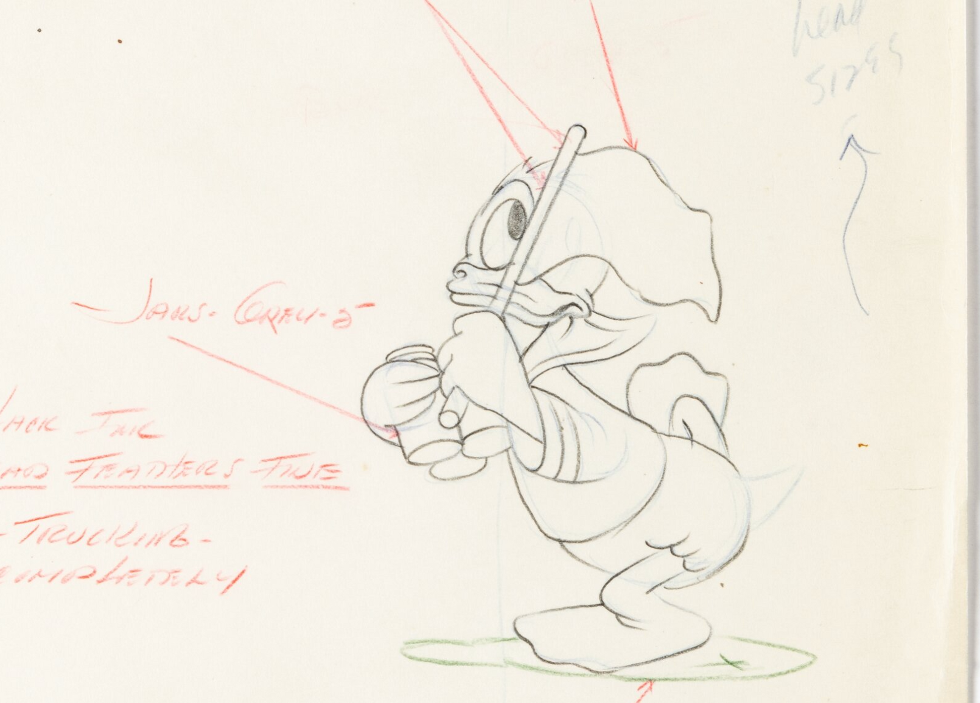 Honey Harvester - Donald Duck Original Production Used Animation Drawing (Walt Disney, 1949). For sale on FLIP Gallery