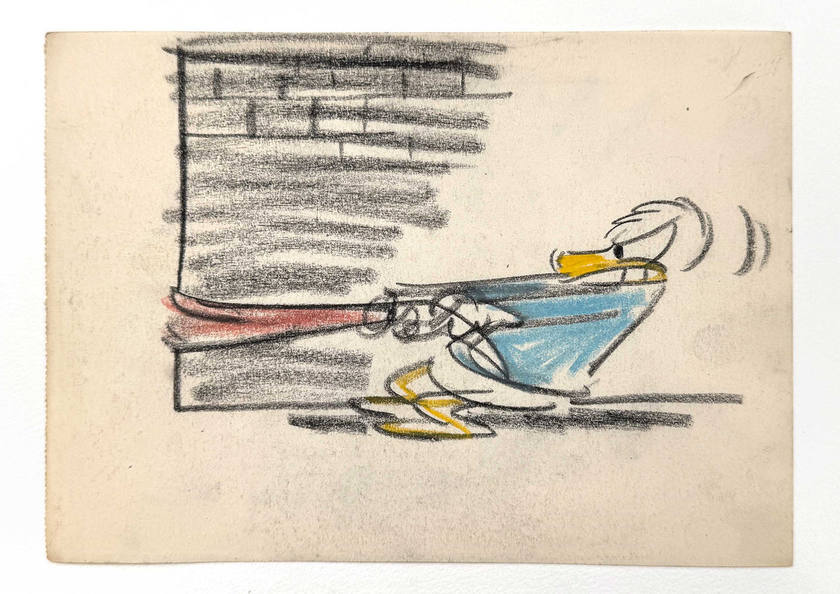 Lucky Number - Donald Duck Original Storyboard Art by Nick George (Walt Disney, 1951). For sale on FLIP Gallery